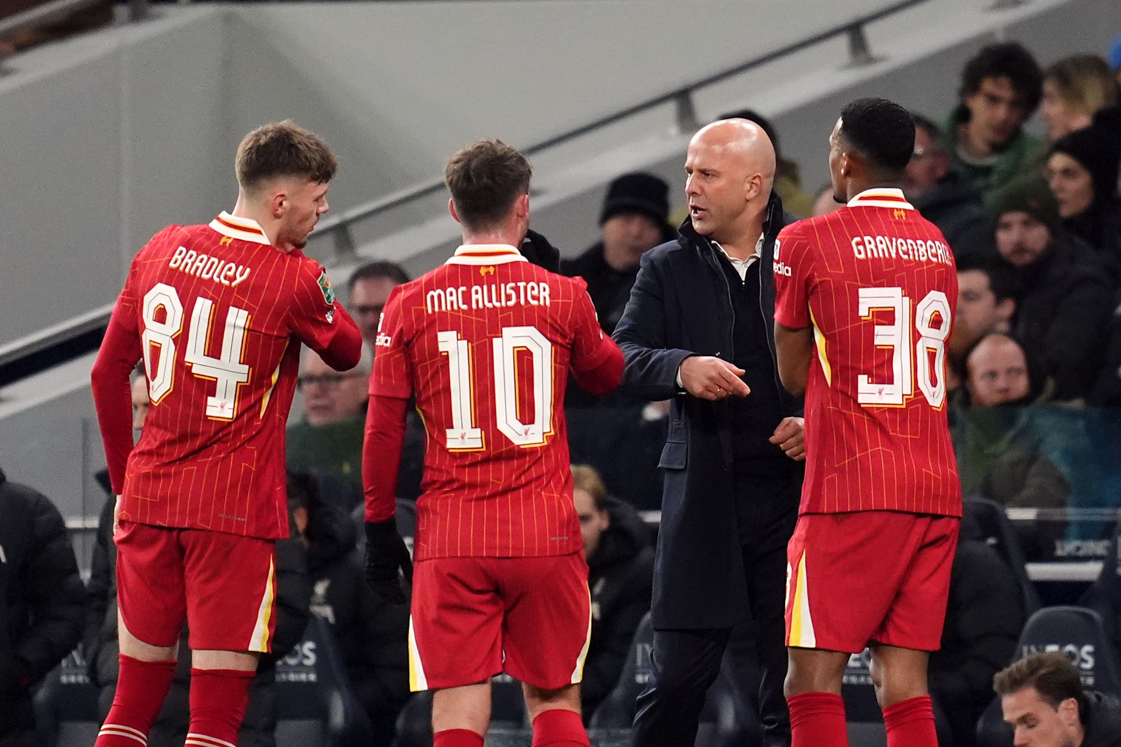 Liverpool head coach Arne Slot believes tenacity is what makes Alexis Mac Allister stand out (Peter Byrne/PA)