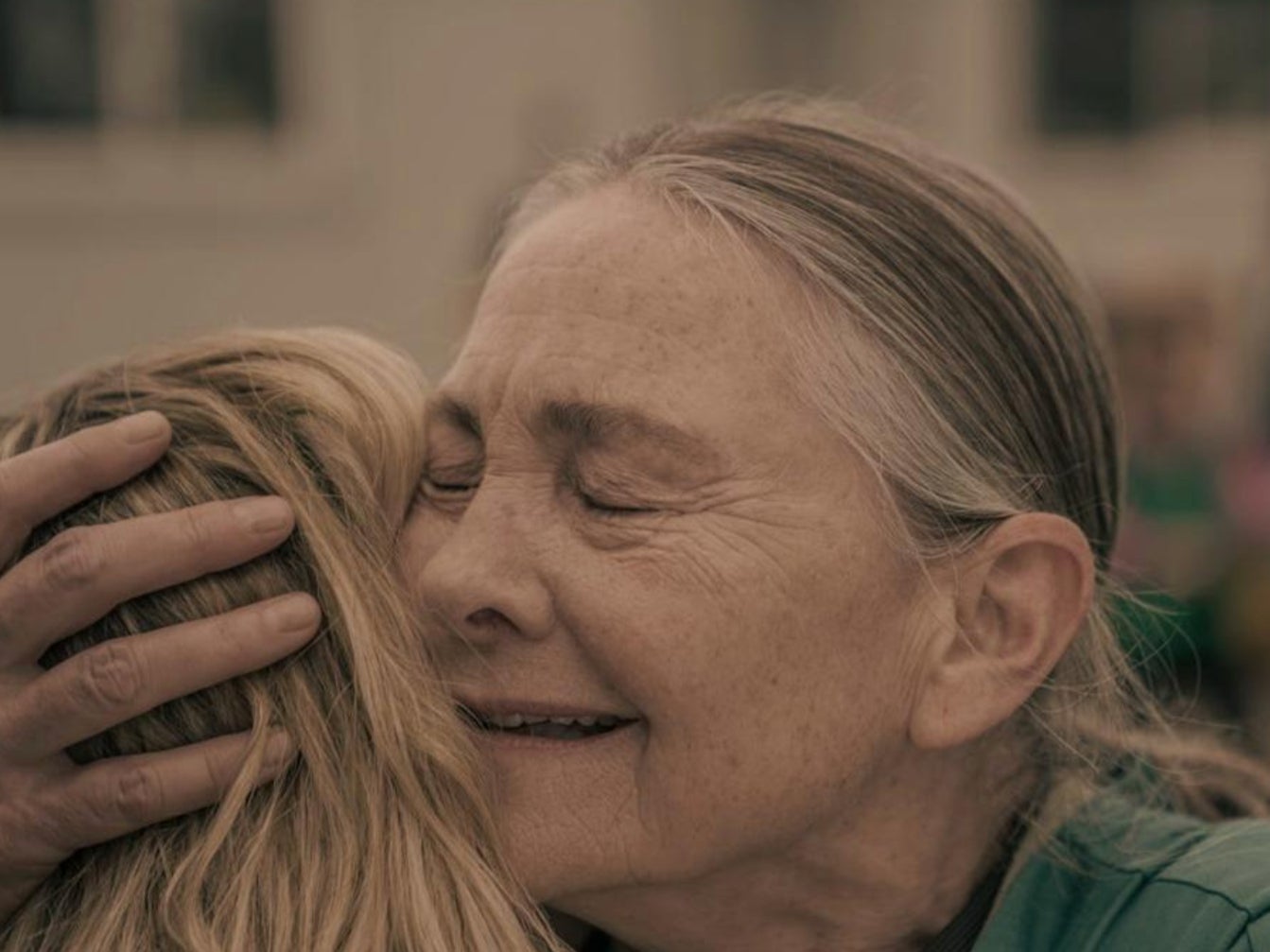 June (Elisabeth Moss) reunited with her mother Holly (Cherry Jones) in ‘The Handmaid’s Tale’