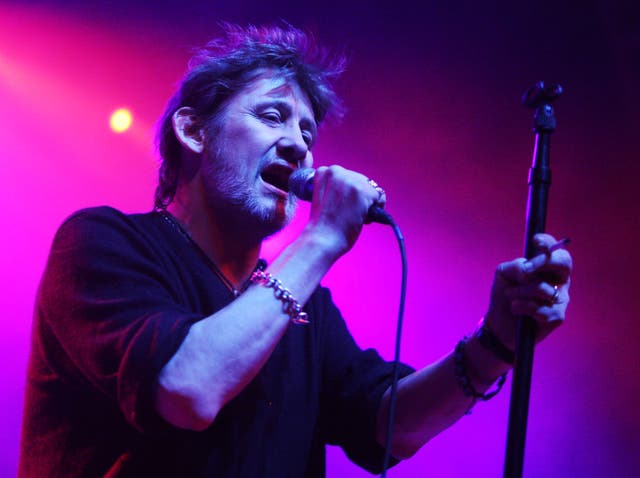 <p>Shane MacGowan, of The Pogues, in 2009 – the band is currently touring the UK nearly two years after his death</p>