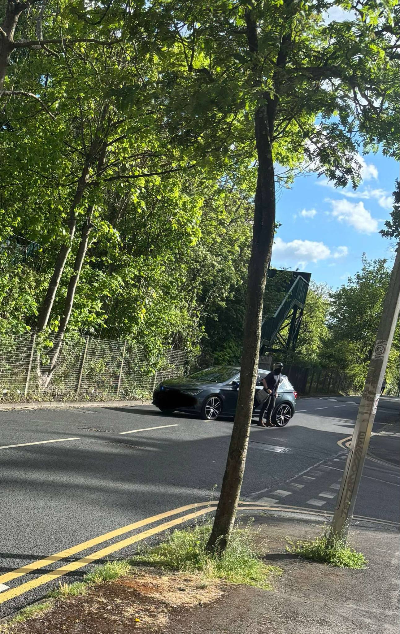 Local resident Sarah Cash, 49, of Cheadle Hulme in Greater Manchester, described a ‘huge police presence’