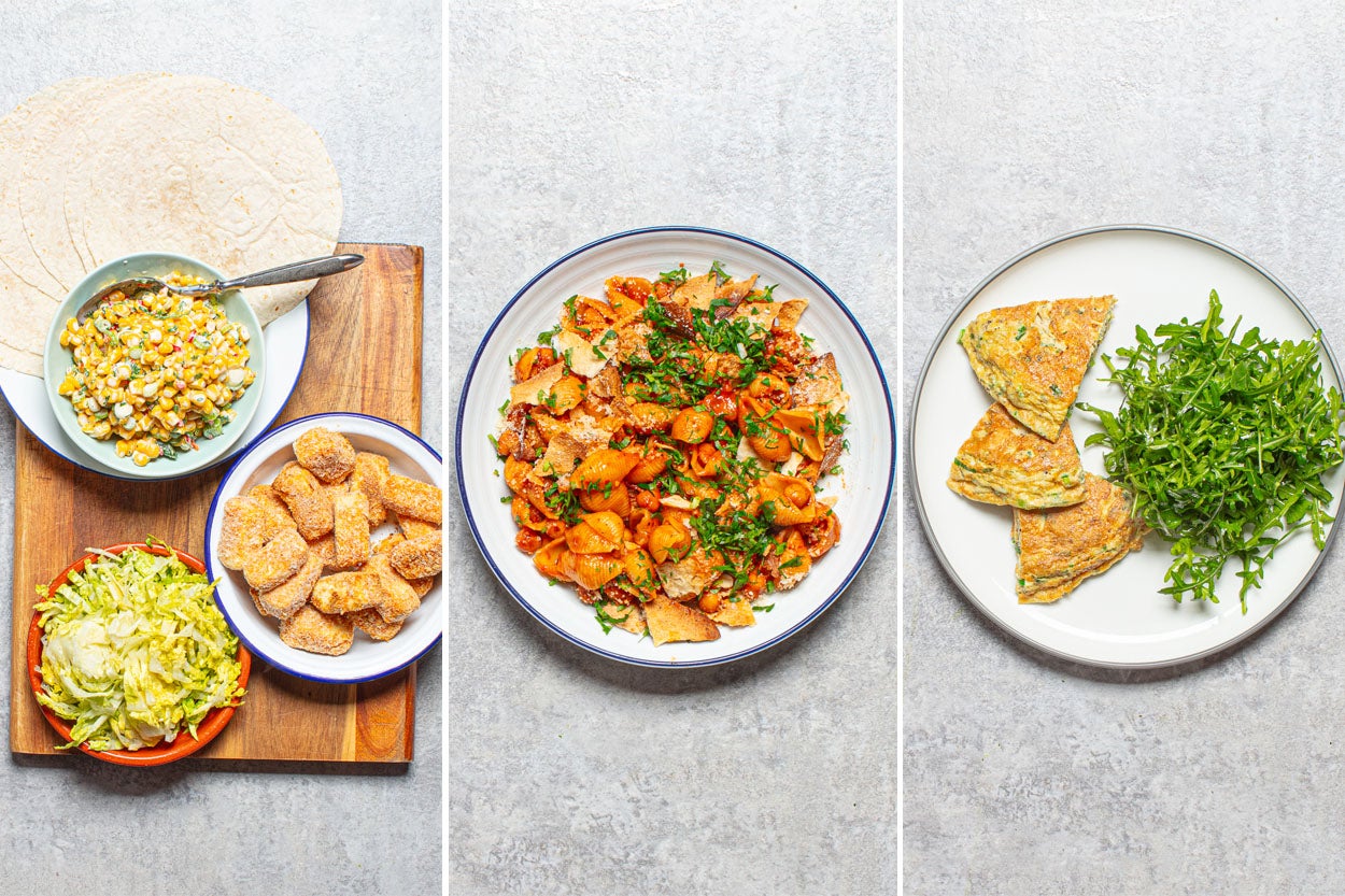 Three ways to do dinner better this spring – fresh, fast and full of veg, these budget-friendly plates are made to share (or not)