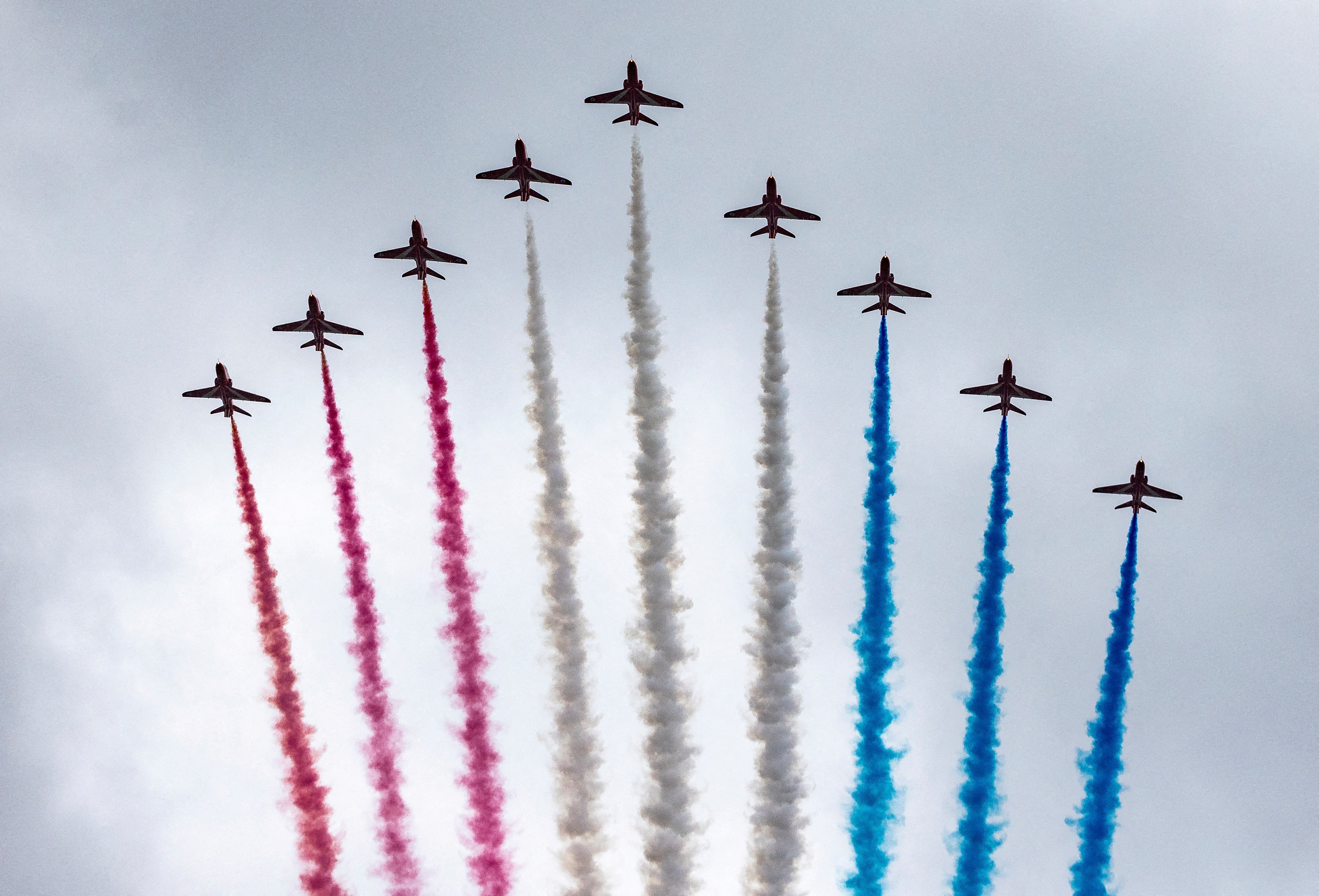 The Red Arrows perform at various events across the UK