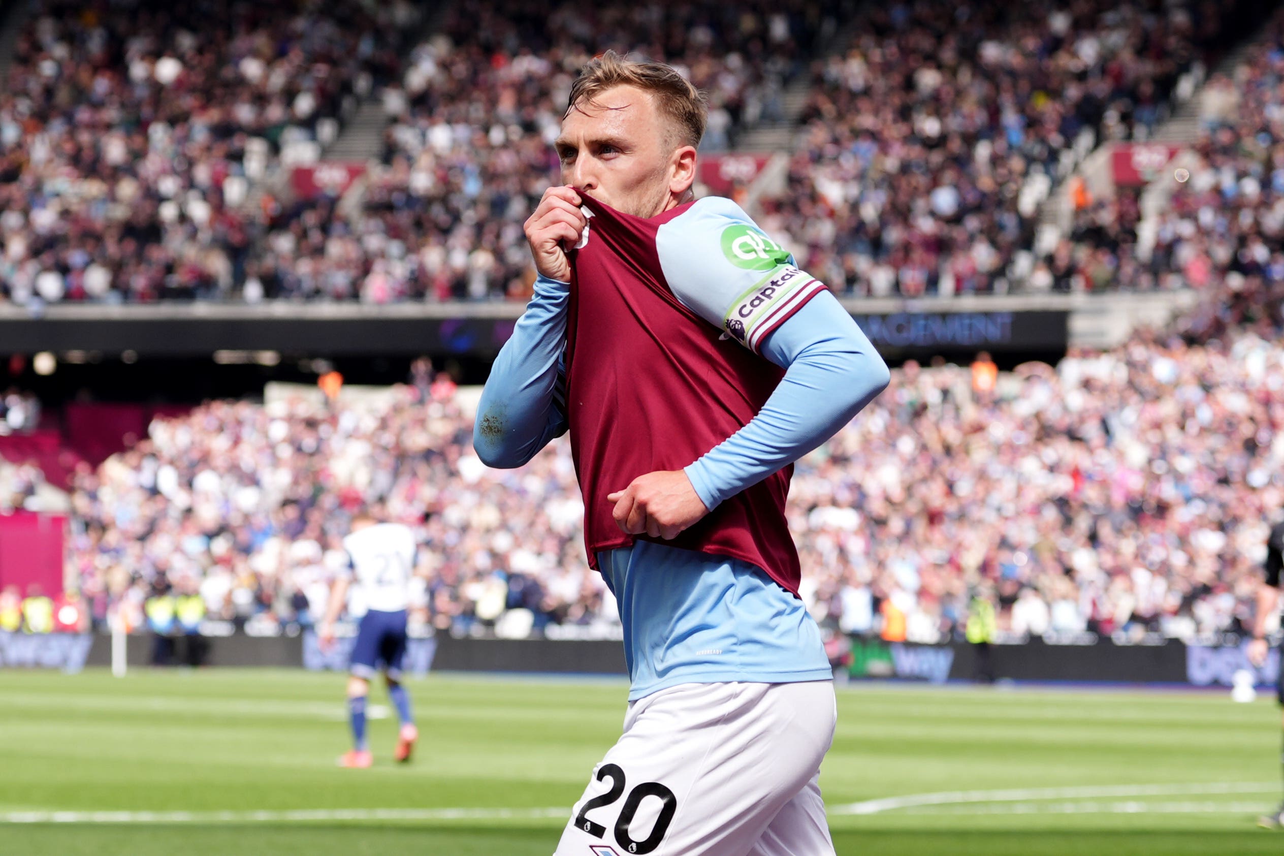 Jarrod Bowen earned a point for West Ham at home to Spurs (Bradley Collyer/PA)