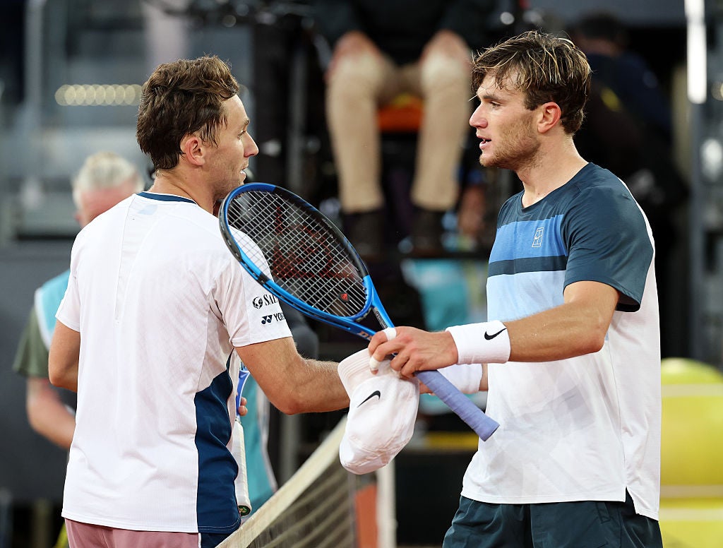 Casper Ruud defeated Draper 7-5 3-6 6-4 in what was the Briton’s first clay-court final