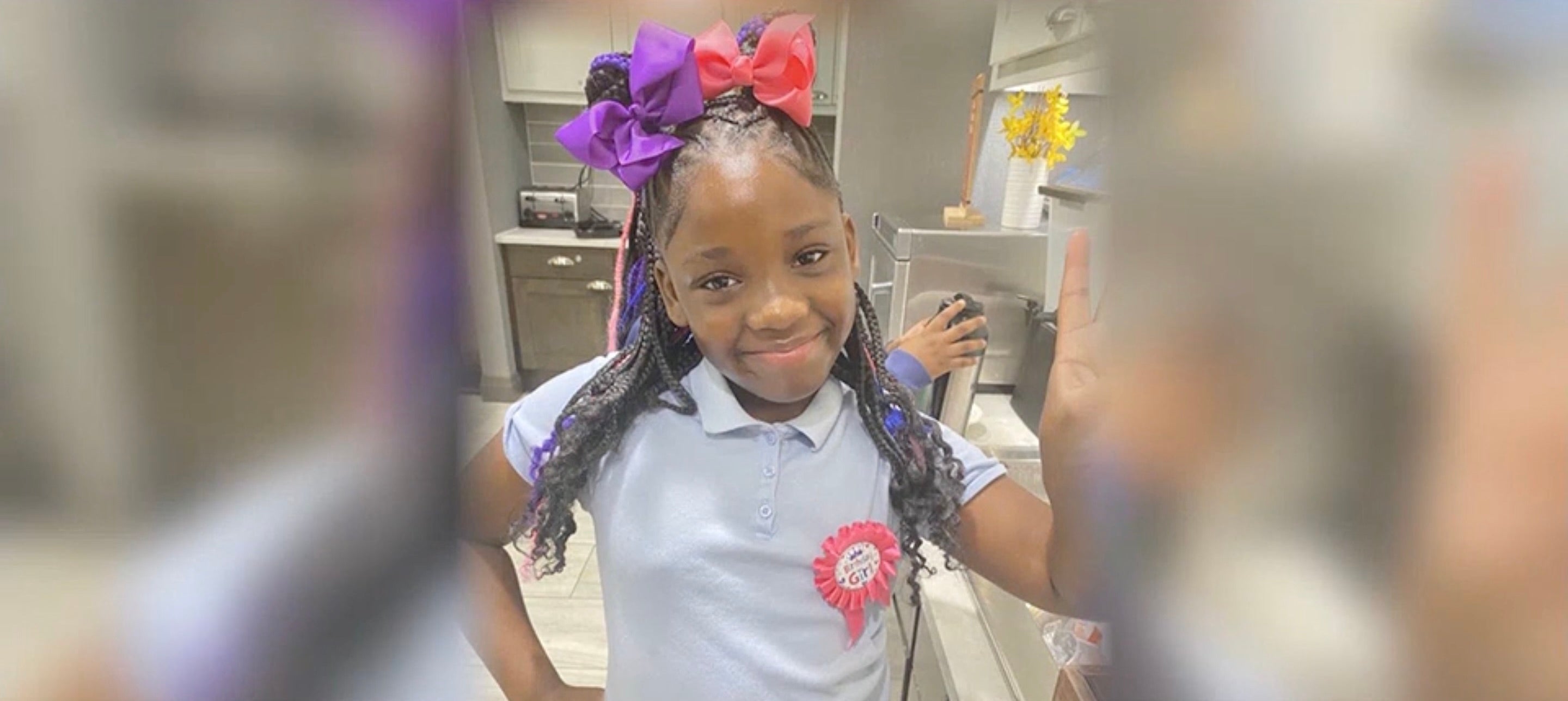 Erica Dixon, a fourth-grade student at KIPP WAYS Academy, fell after a tree fell on her family's home in Atlanta