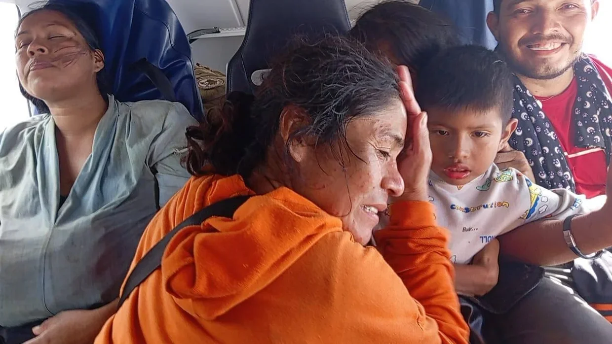 All five survivors were rescued