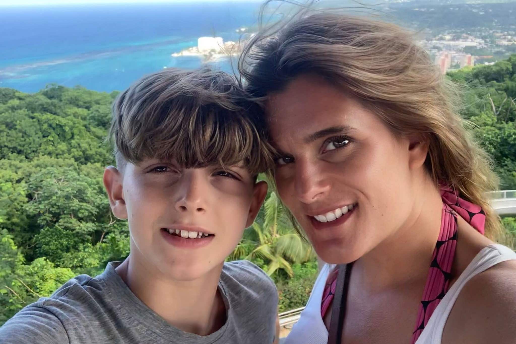 Jools Sweeney with his mum Ellen Roome (Ellen Roome/PA)