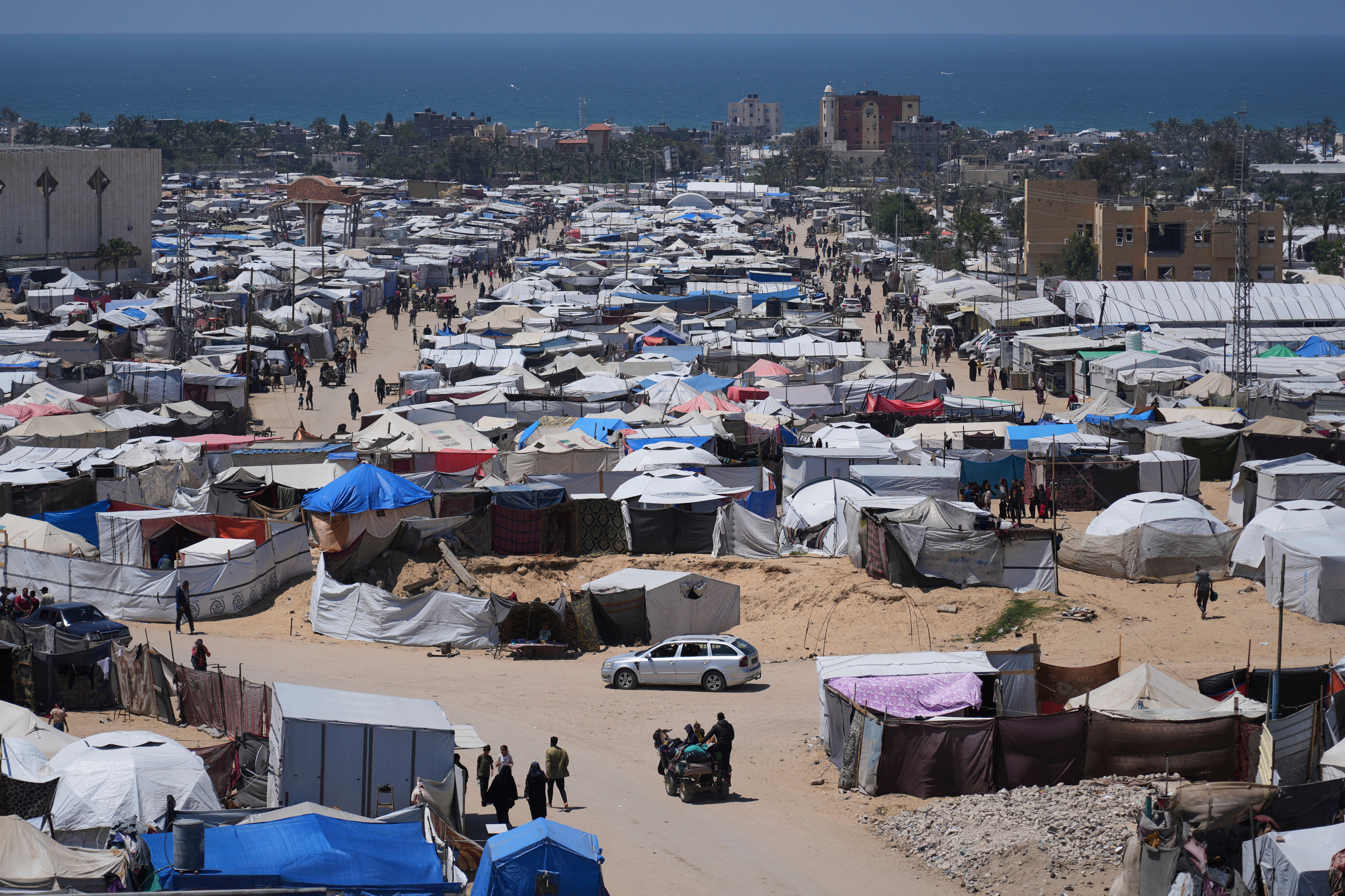 Displaced Palestinians in the Gaza Strip, May 2025