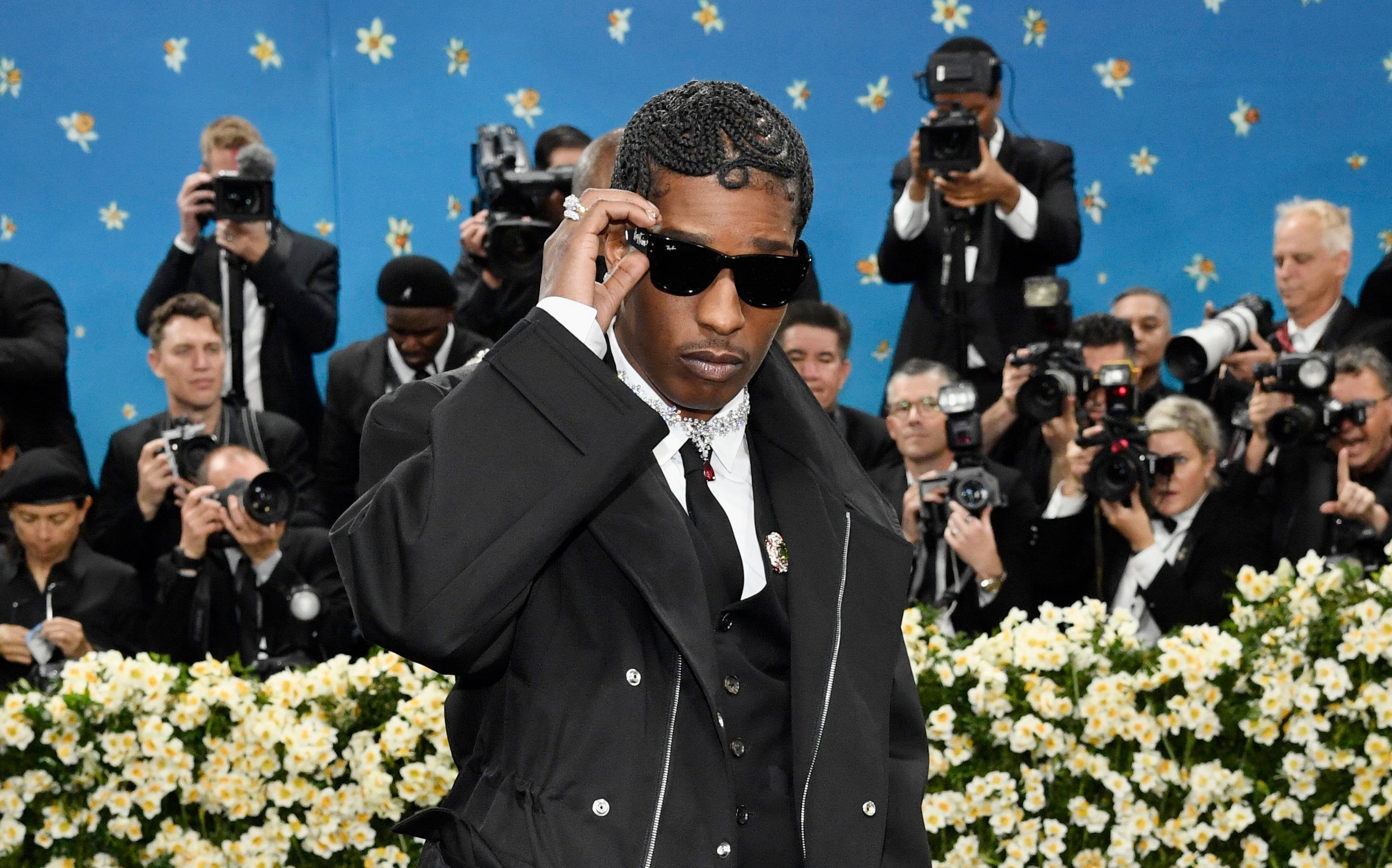 A$AP Rocky attends the 2025 Met Gala