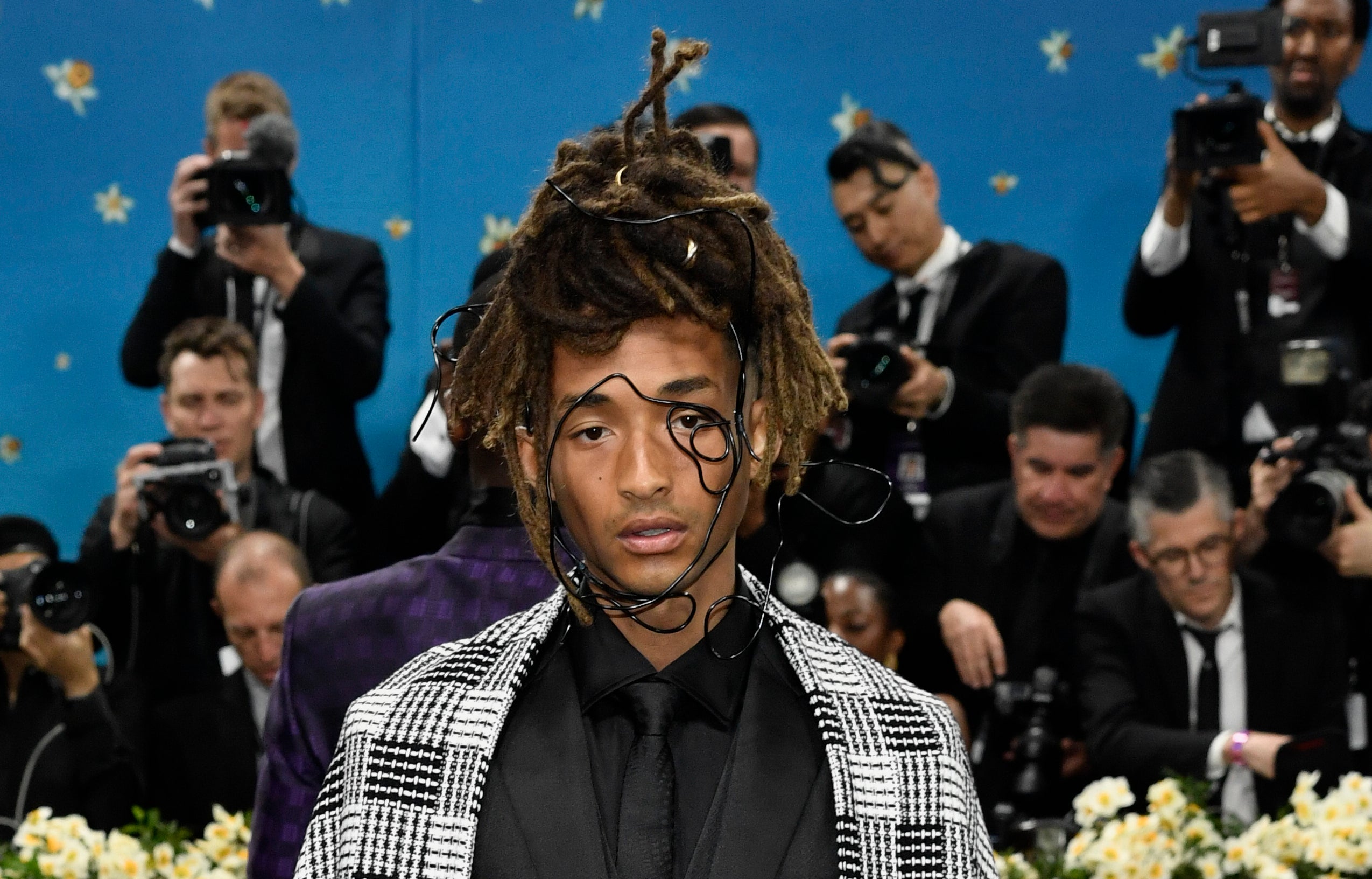 Jaden Smith attends The Metropolitan Museum of Art's Costume Institute benefit gala celebrating the opening of the ‘Superfine: Tailoring Black Style’ exhibition on Monday, May 5, 2025, in New York