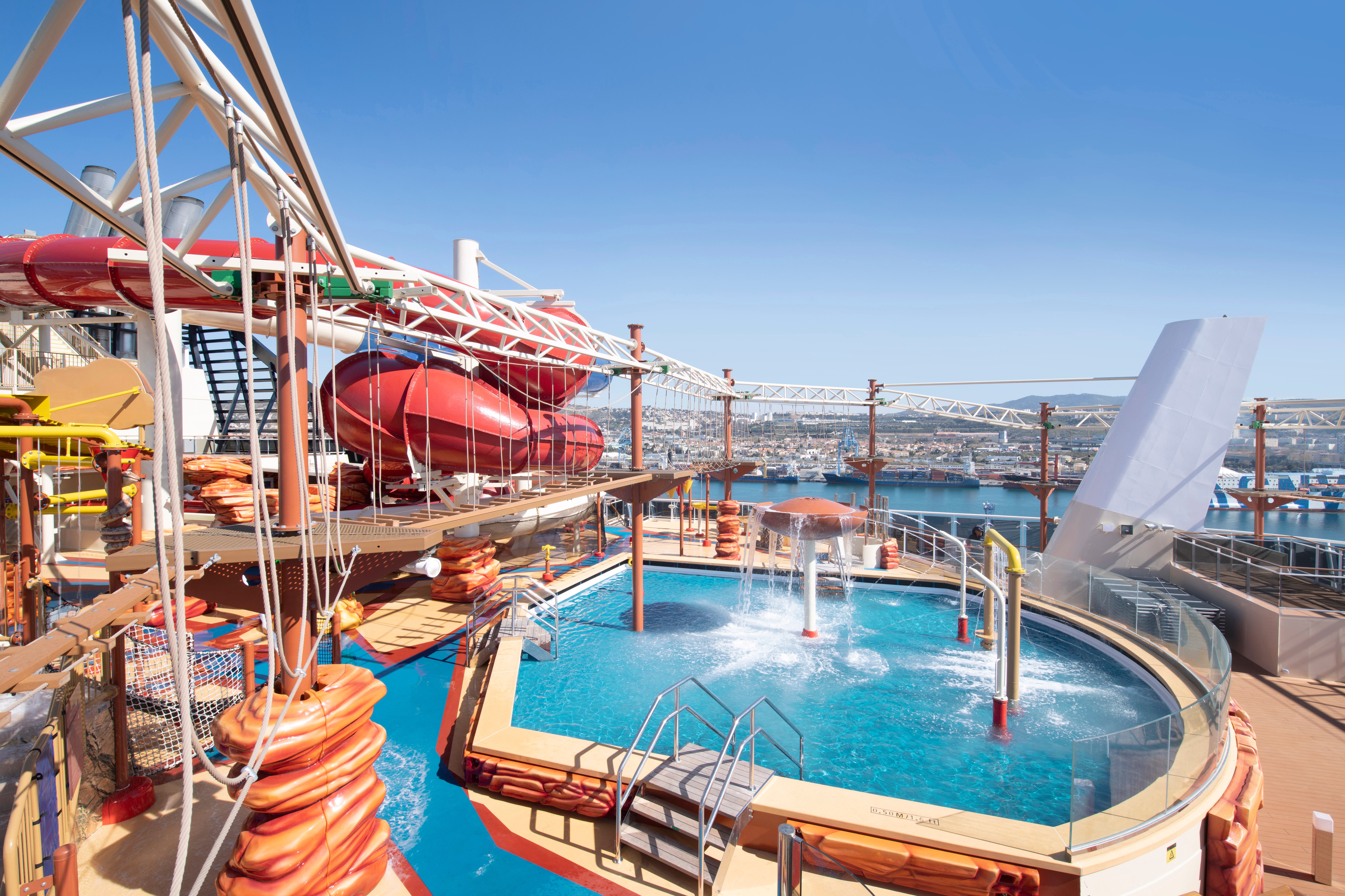 MSC Bellissima has a Grand Canyon-themed waterpark