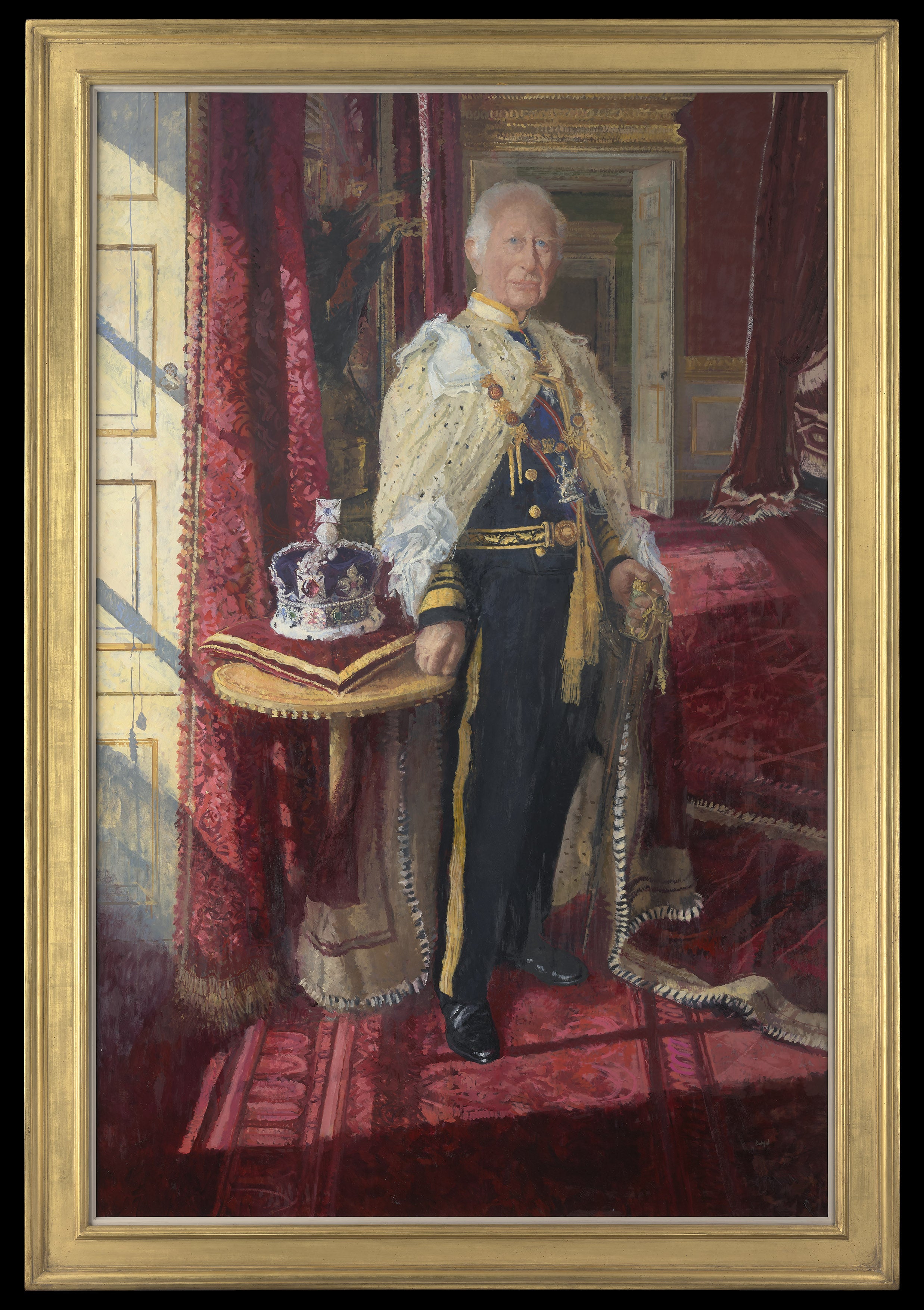 The King’s full-length portrait (His Majesty King Charles III 2025/Royal Collection Enterprises Ltd)