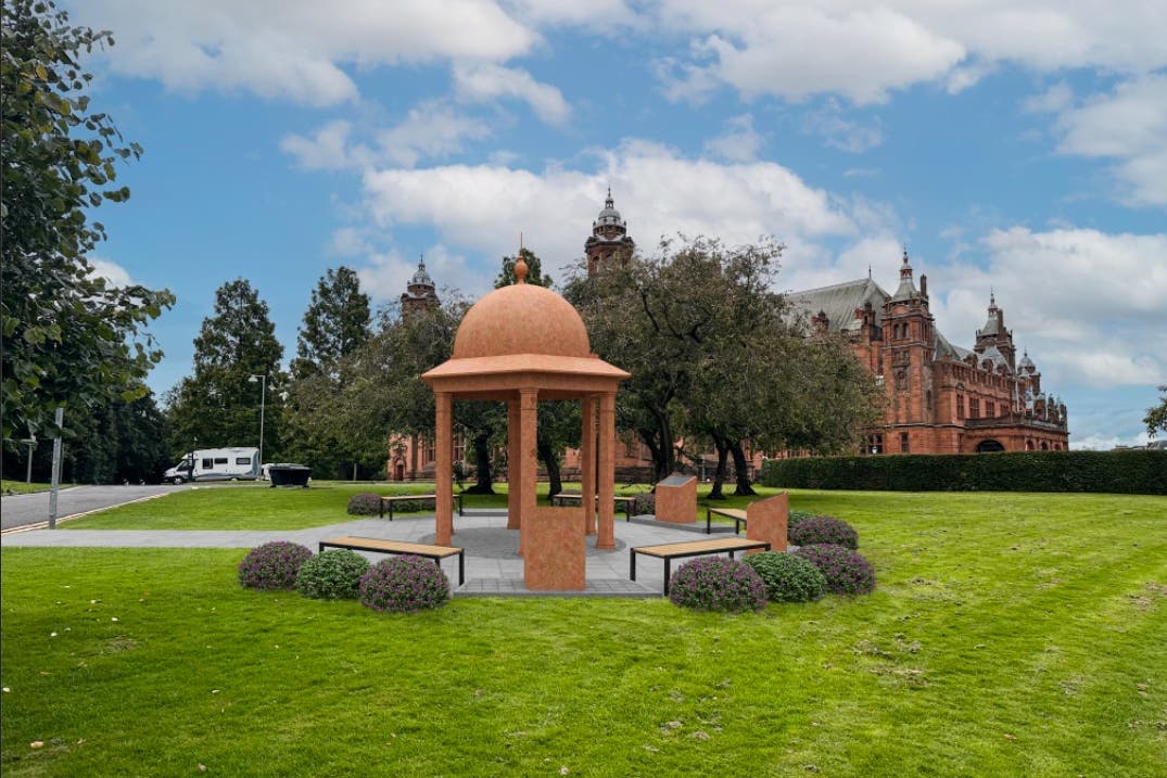An image of the proposed memorial campaigners are hoping to build at Kelvingrove museum in Glasgow (Colourful Heritage/PA)