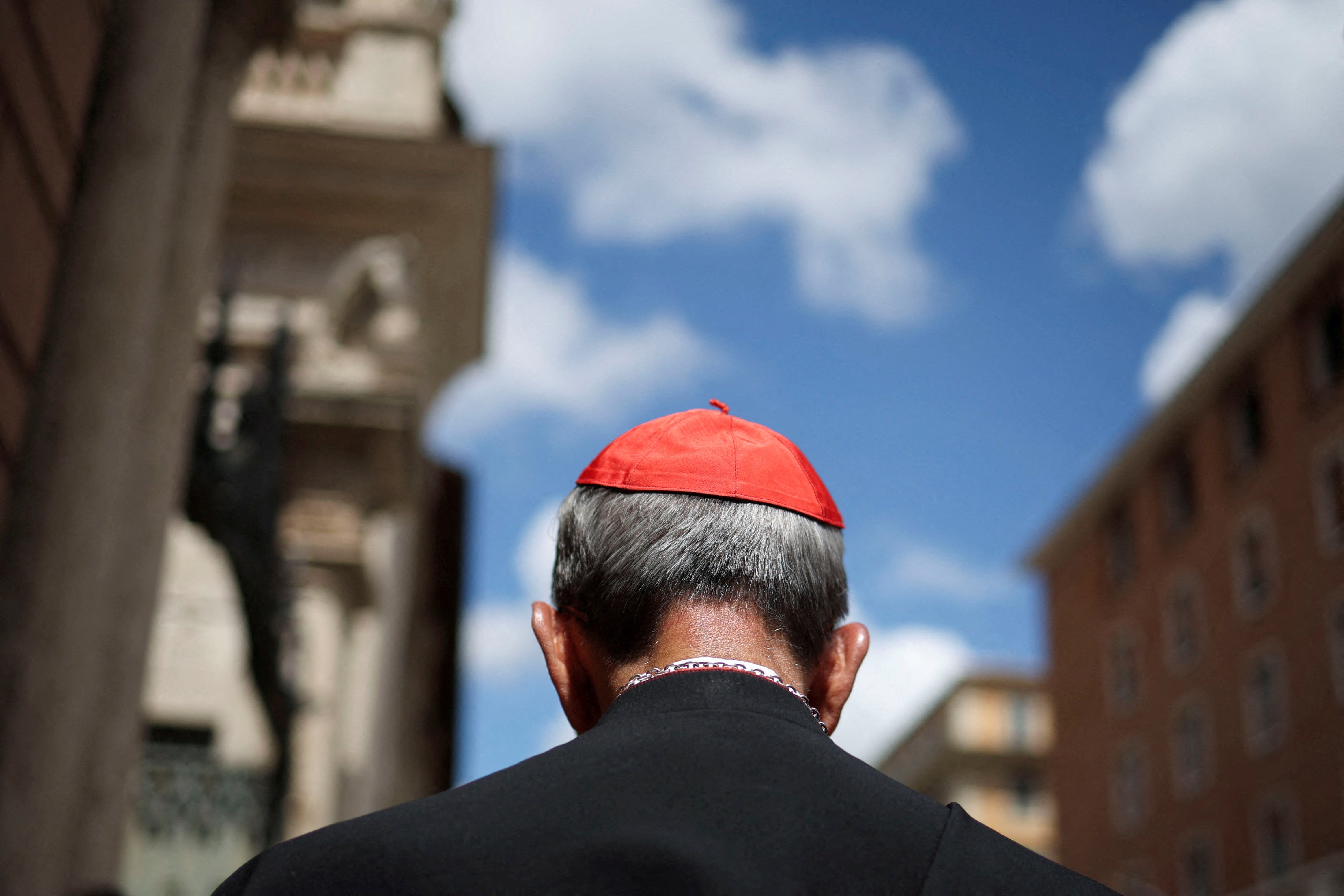 An imposter was caught sneaking into a pre-conclave meeting in 2013