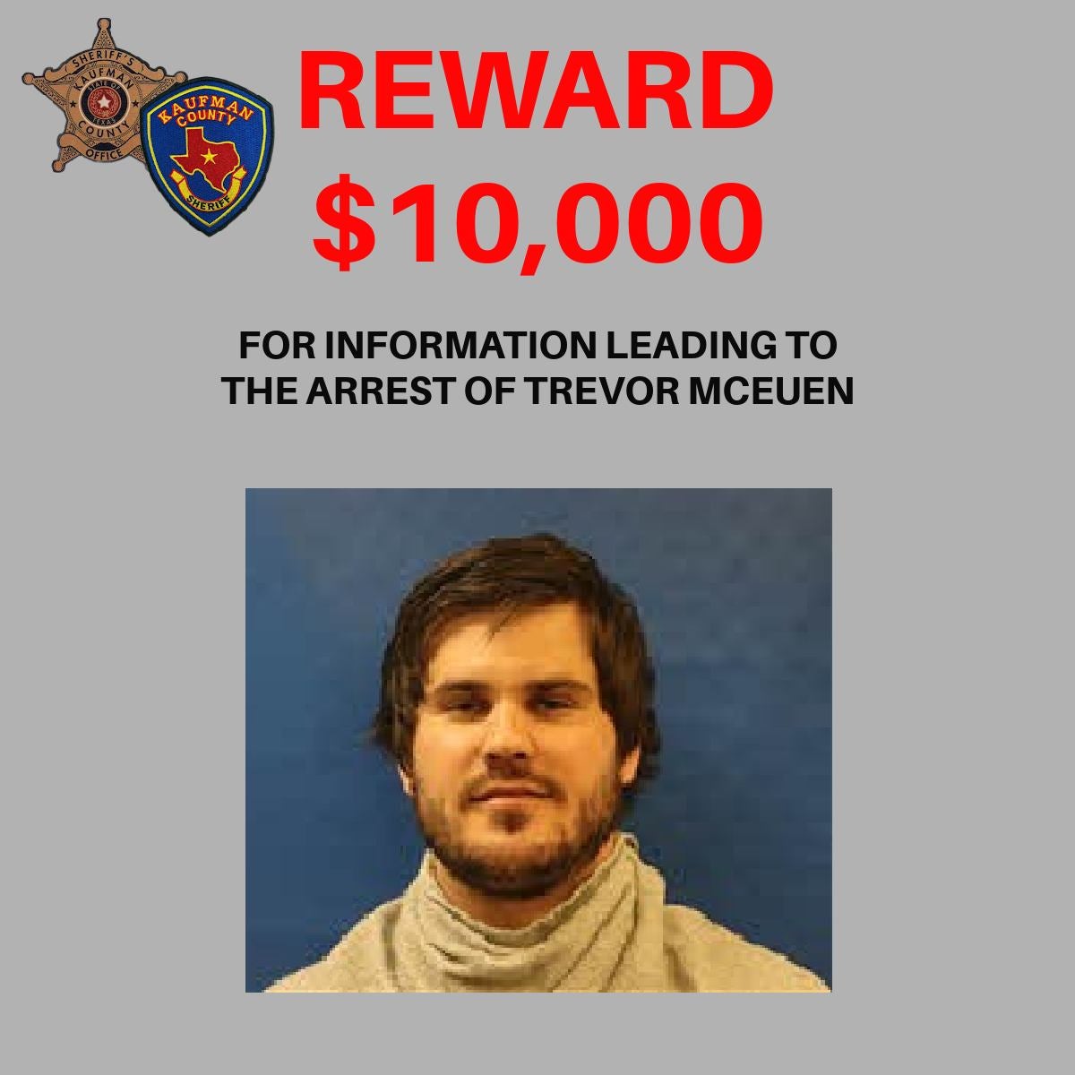 A flyer seeking information leading to McEuen's arrest