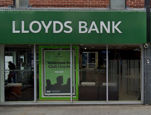 Lloyds Bank in St Peter's Street in Derby