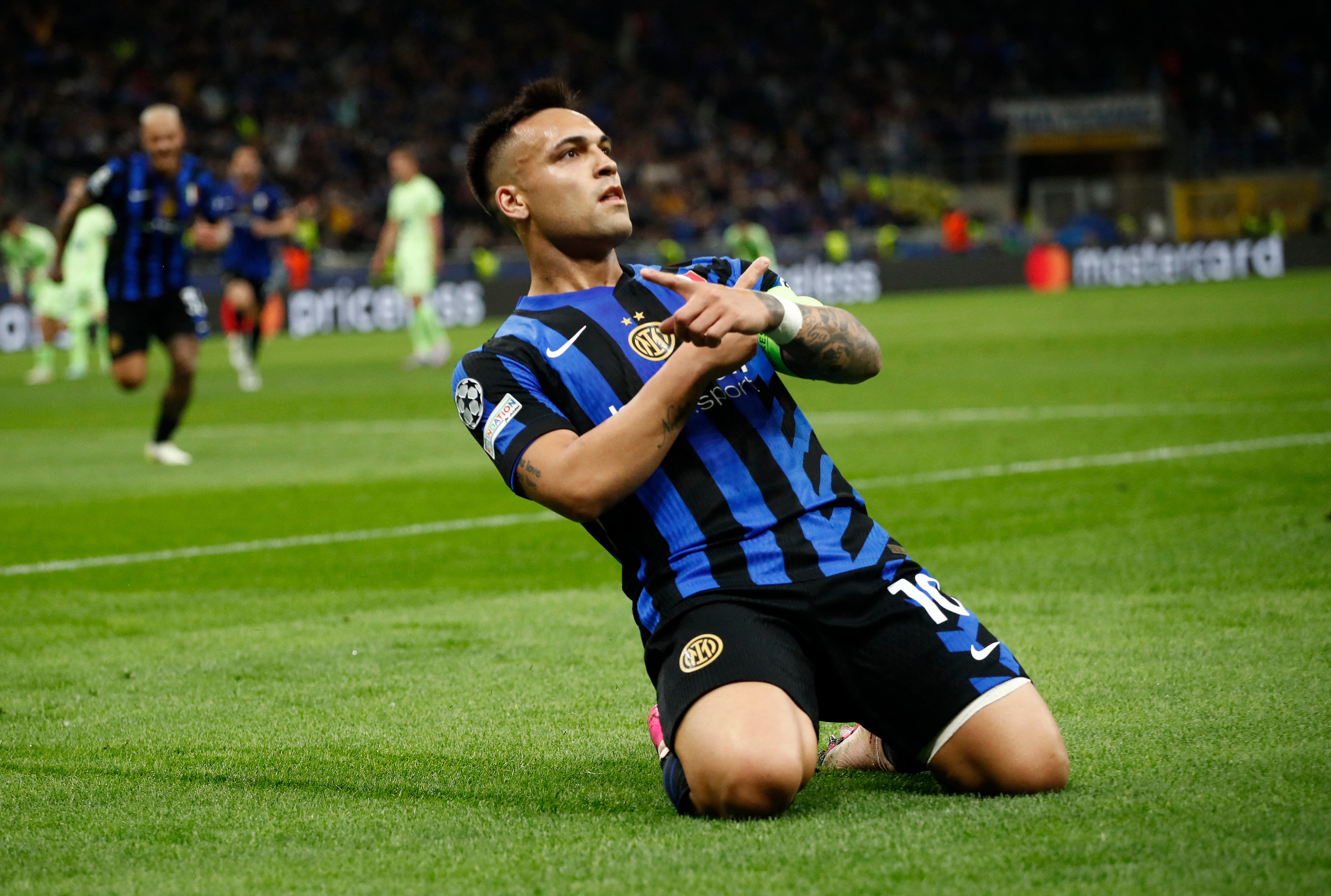 Martinez recovered from a hamstring injury to open the scoring