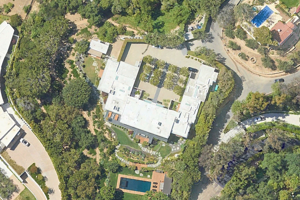 Jennifer Aniston's house in the Bel-Air neighborhood of Los Angeles