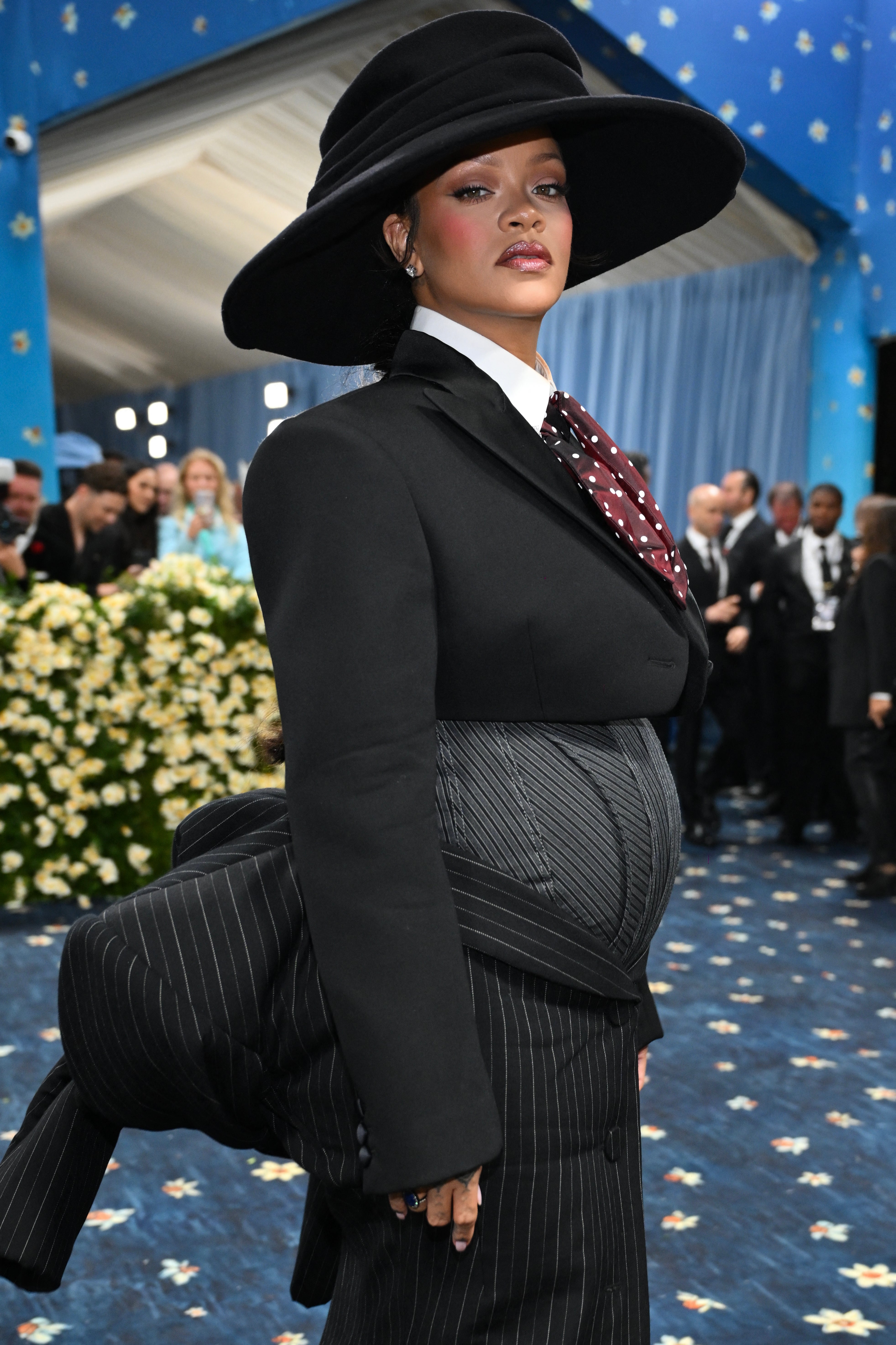 Rihanna announced her third pregnancy on the Met Gala red carpet