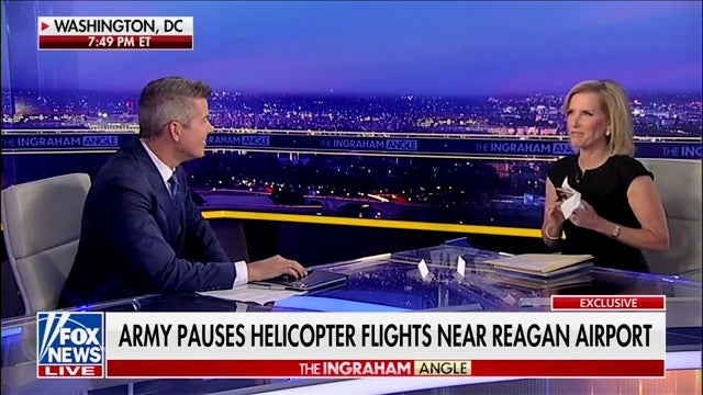 Fox News host Laura Ingraham suggests calling Pete Hegseth on-air after Sean Duffy, another former Fox News star turned Trump official, complains that he's not getting answers from the Pentagon.
