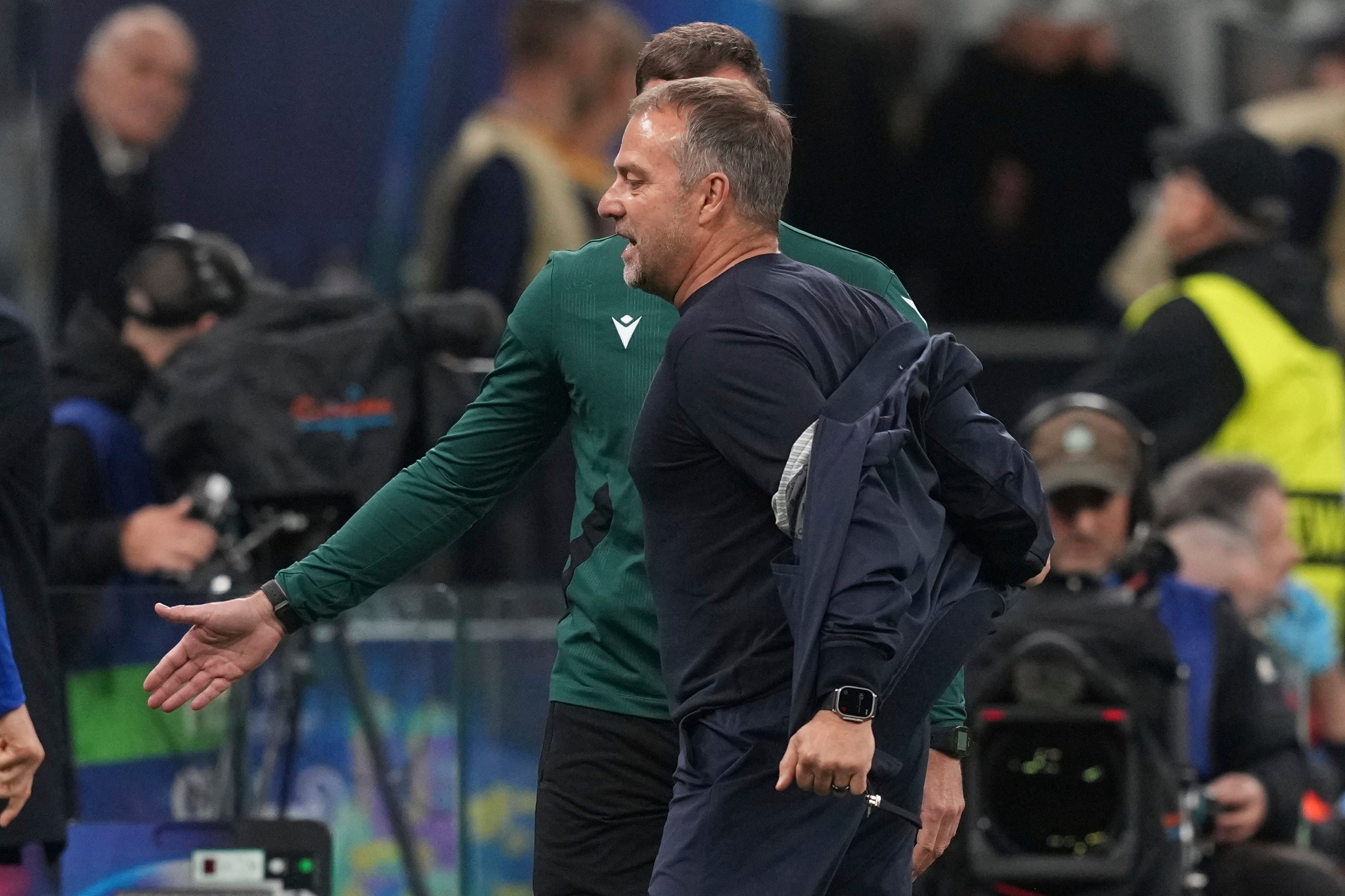 Hansi Flick was furious with Inter’s third goal