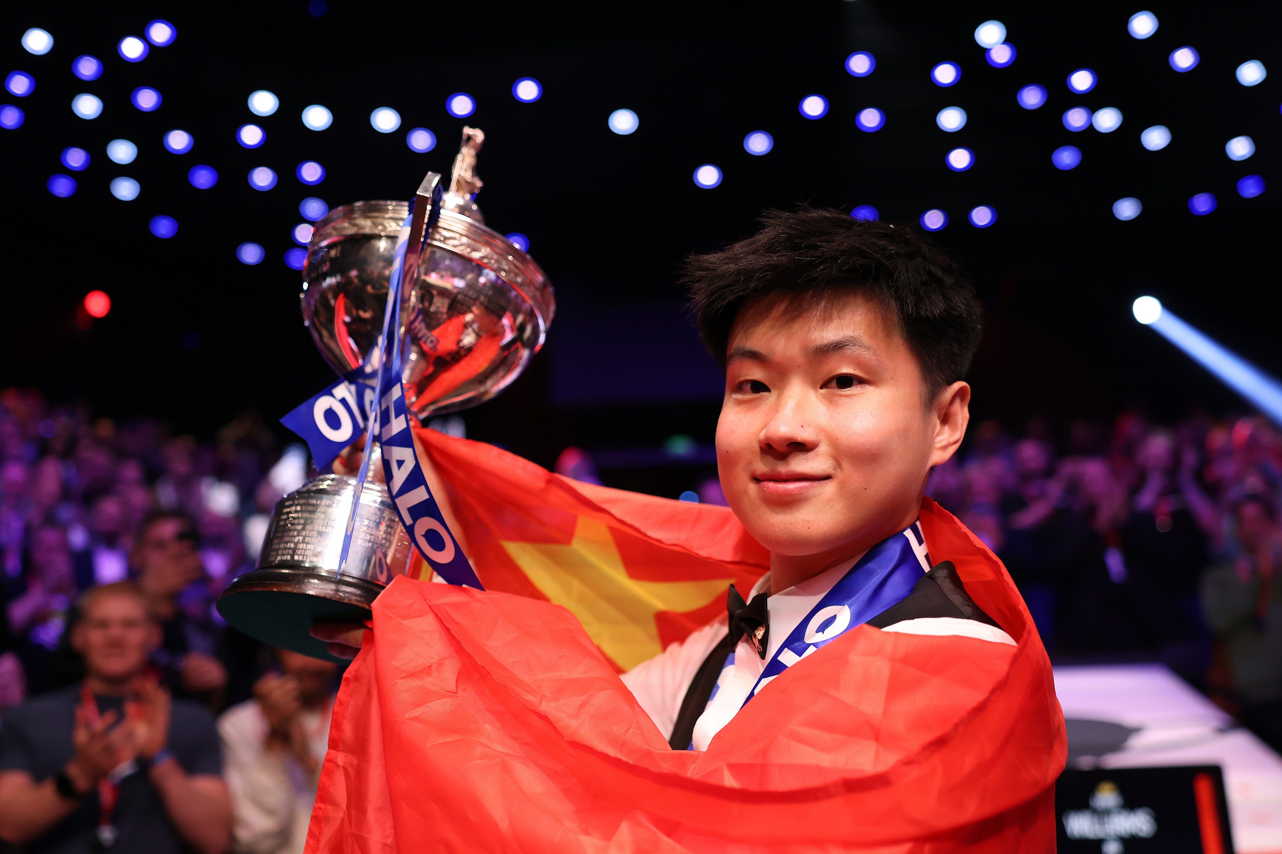 <p>Zhao Xintong became China’s first ever world snooker champion on Monday</p>