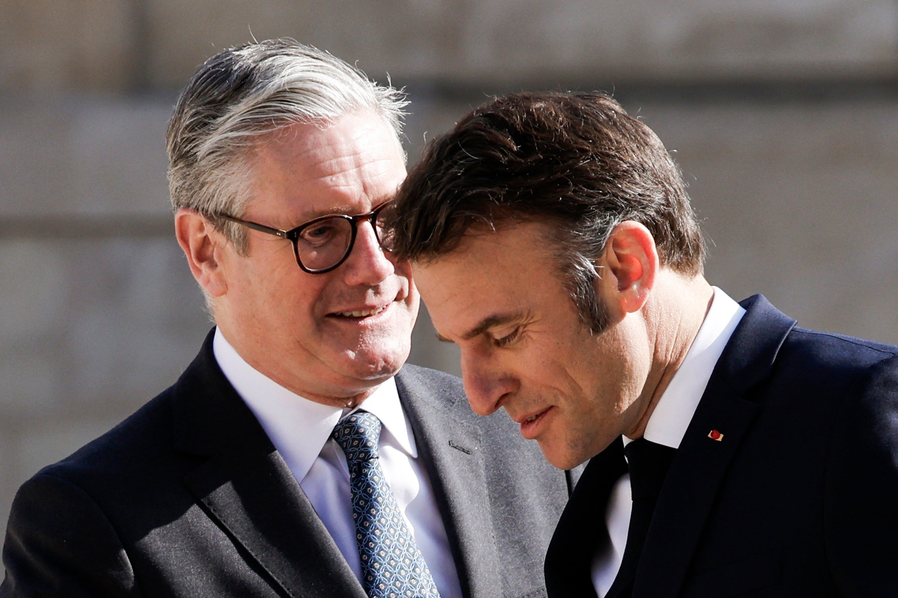 France's President Emmanuel Macron and Britain's Prime Minister Keir Starmer