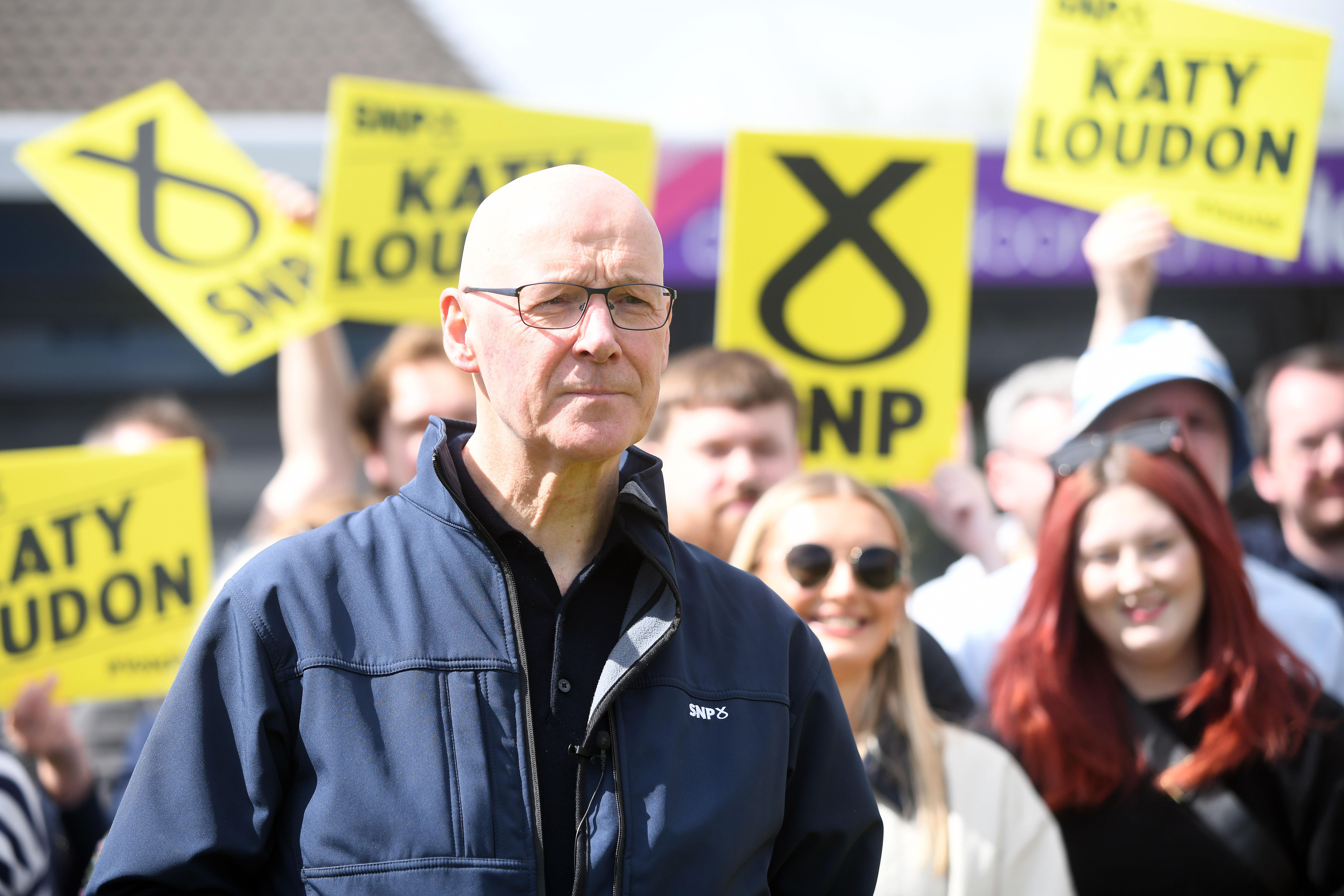 John Swinney says he would ‘absolutely’ serve a full five-year term as First Minister if the SNP wins next May’s Scottish Parliament election (PA)