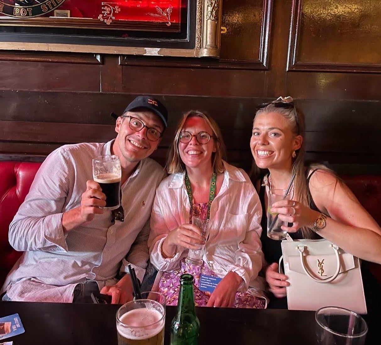 Ben, Gemma and Jess in Dublin, June 2023