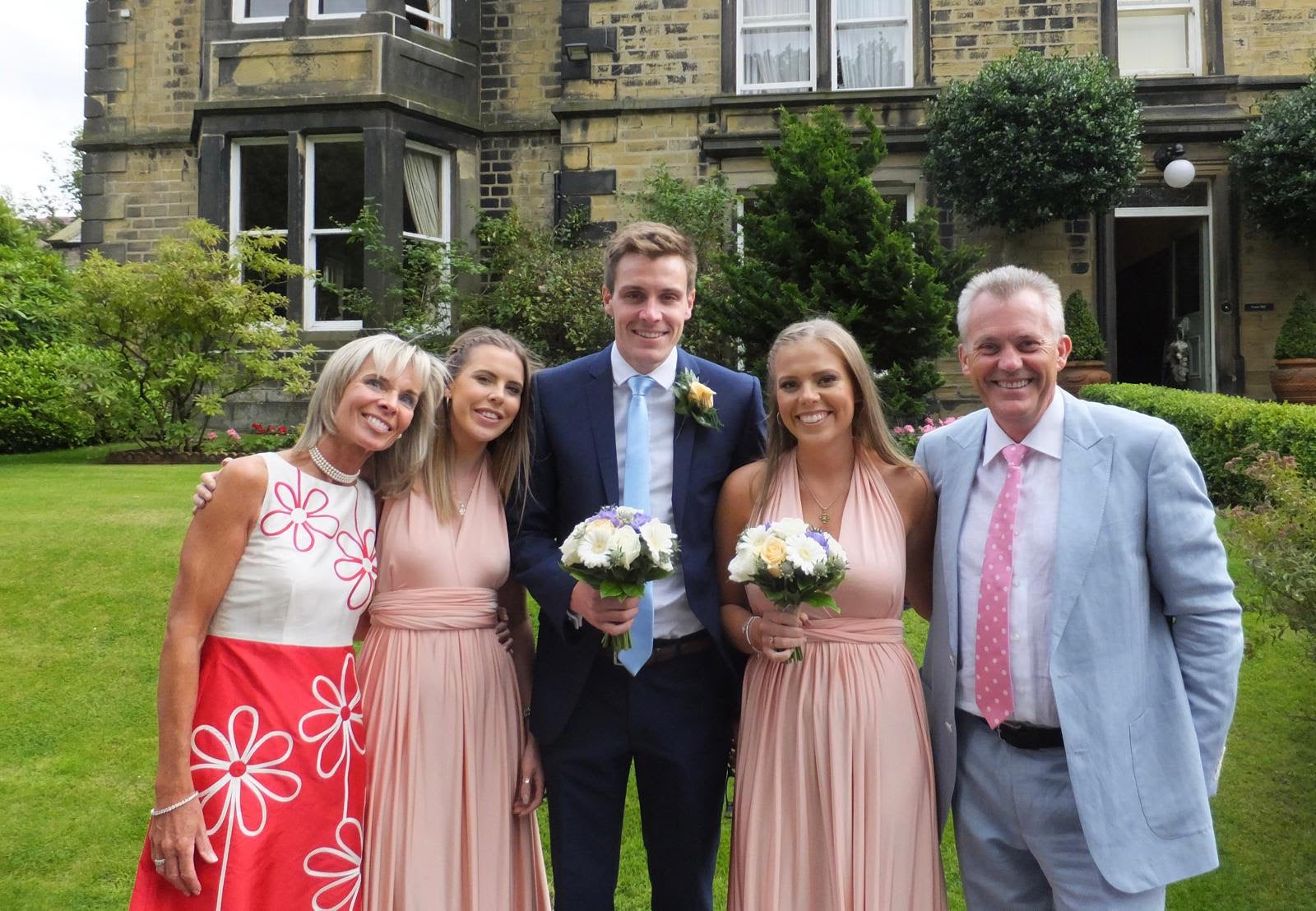 The family at a wedding in 2015, before Gemma became ill