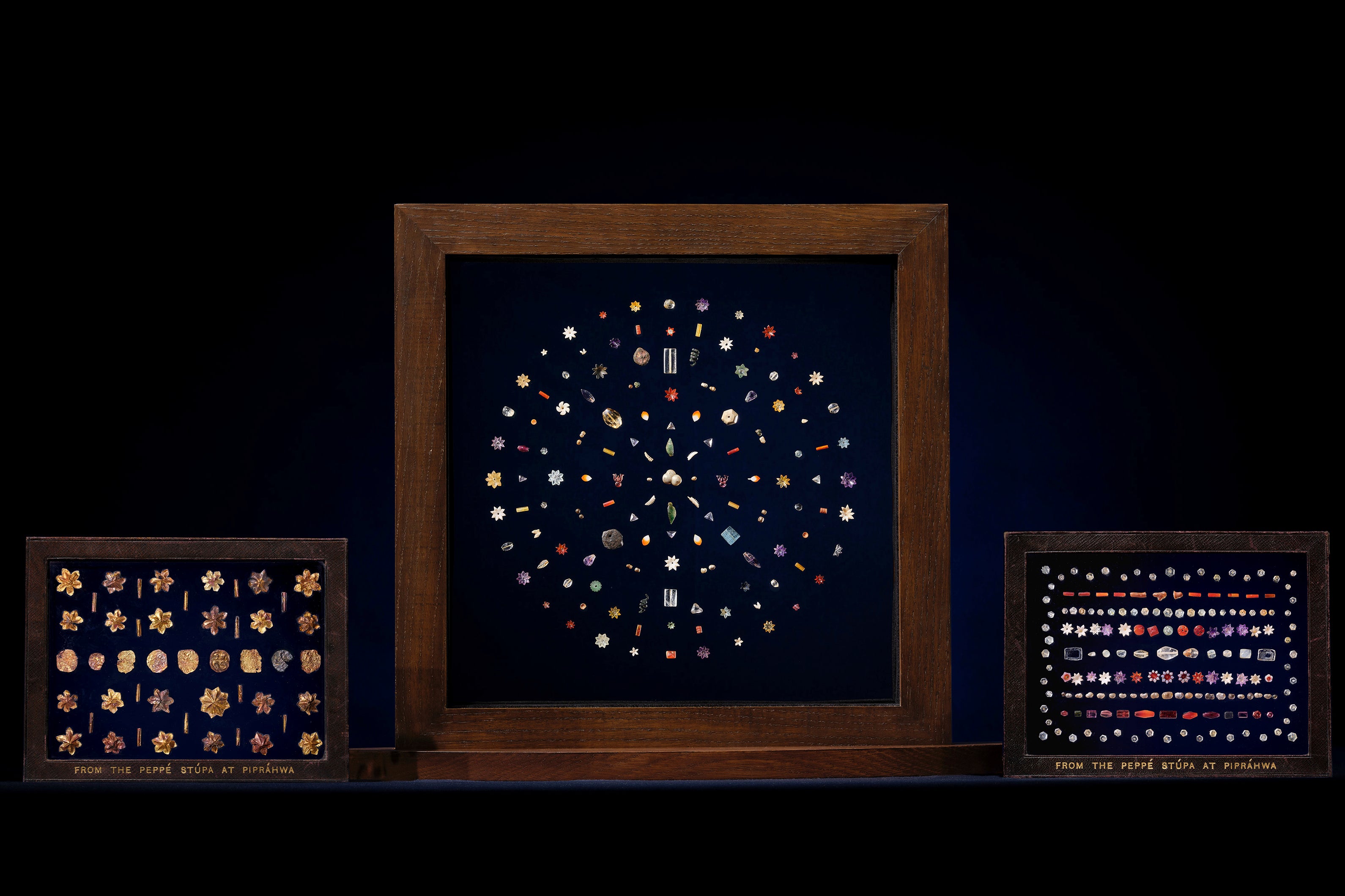 Photo released by Sotheby's shows the Pirprahwa Gems of the Historical Buddha