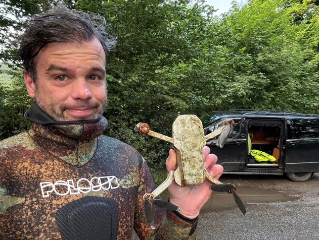 A former professional boxer turned diving said there is nowhere as interesting as the bottom of a lake