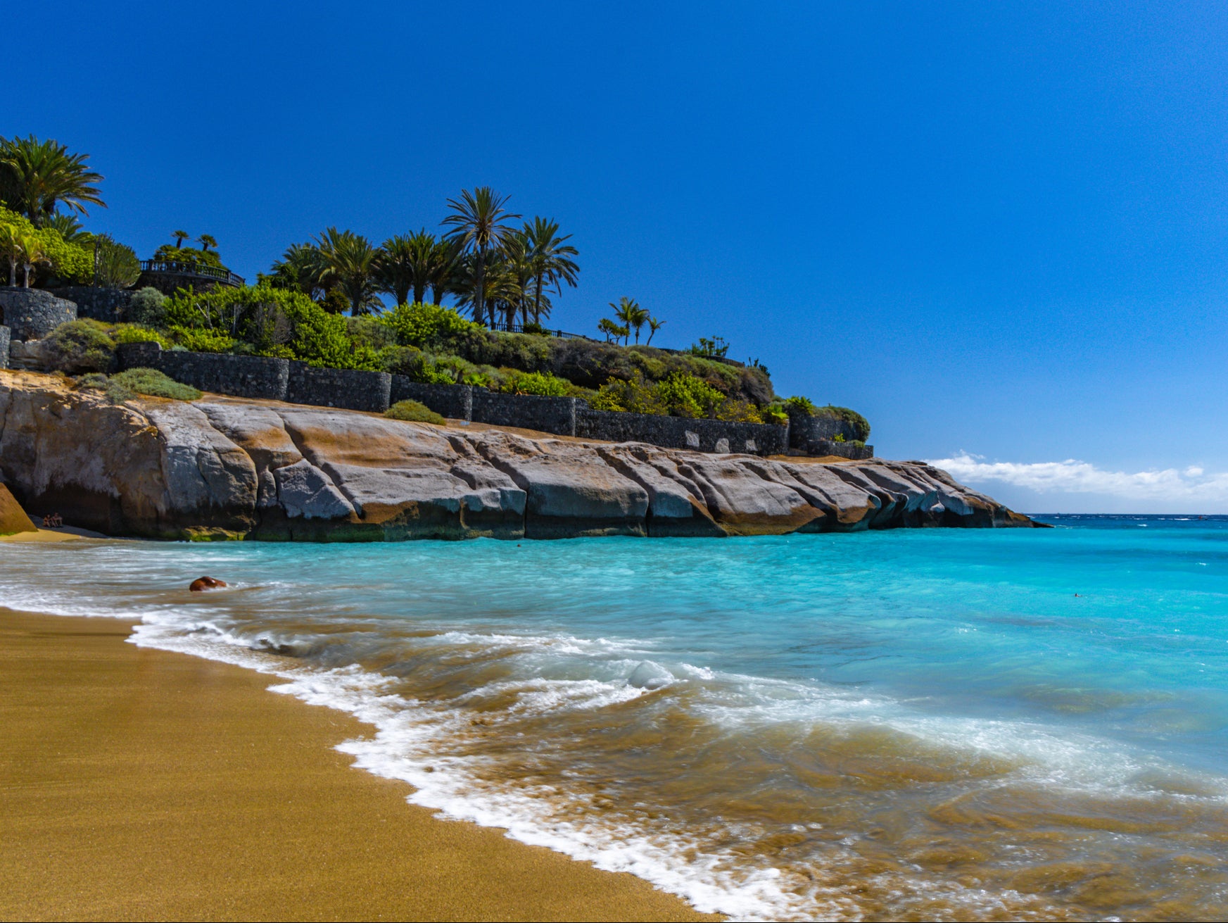 With beach huts and loungers strung along its shores, Playa del Duque is an elegant beach choice