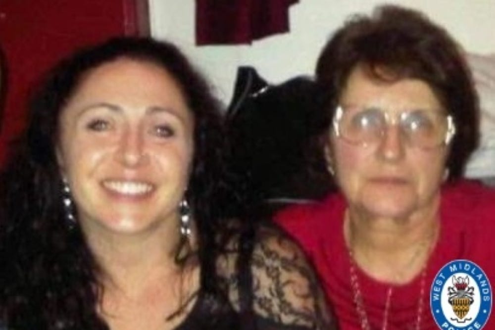 Amanda Riley, 49, and her mother Linda Philips, 72, died in a collision in Birmingham on Boxing Day in 2023 (West Midlands Police/PA)