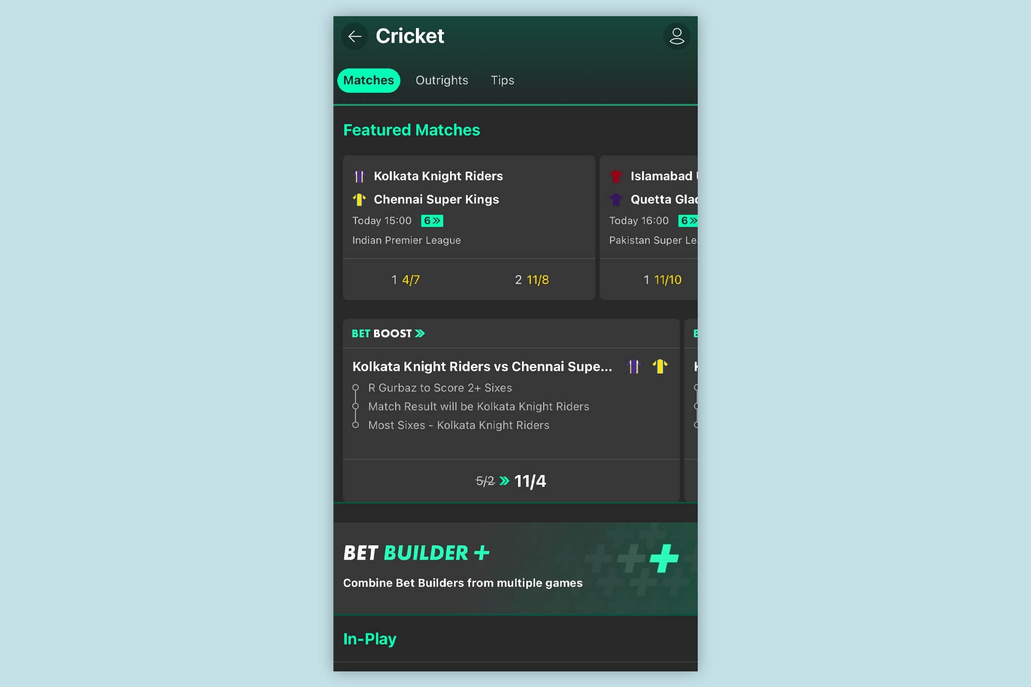 Bet365’s betting app is easy to use on both Apple and Android devices.