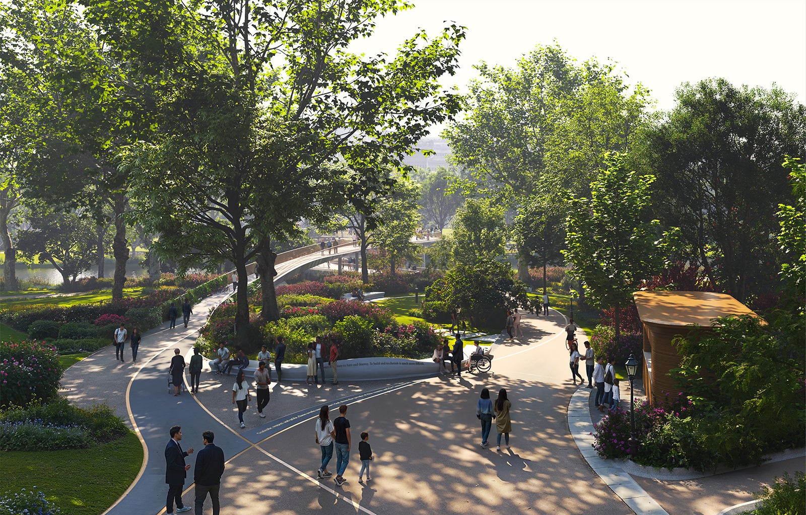 The pathways designed by Wilkinson Eyre