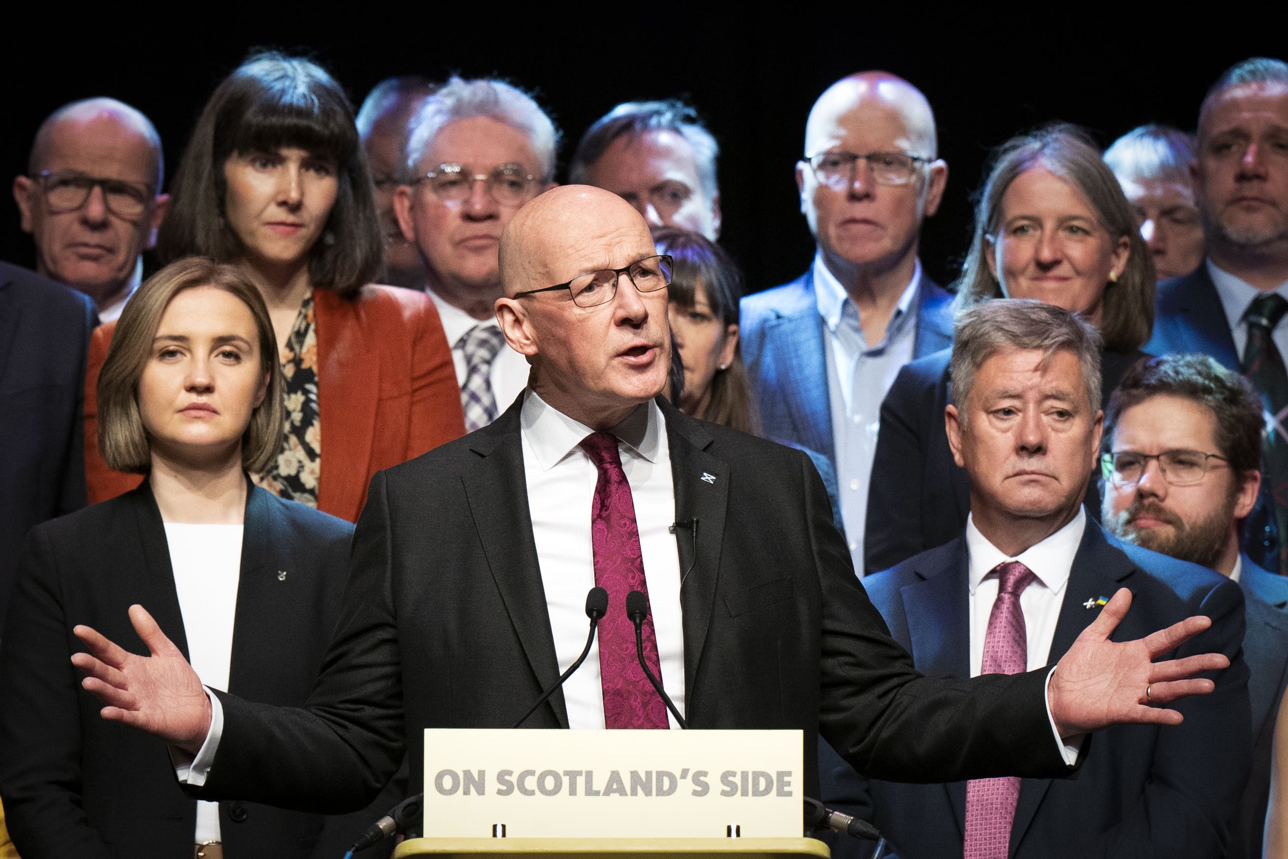 John Swinney said Labour had ‘opened the door’ for Reform UK (Jane Barlow/PA)