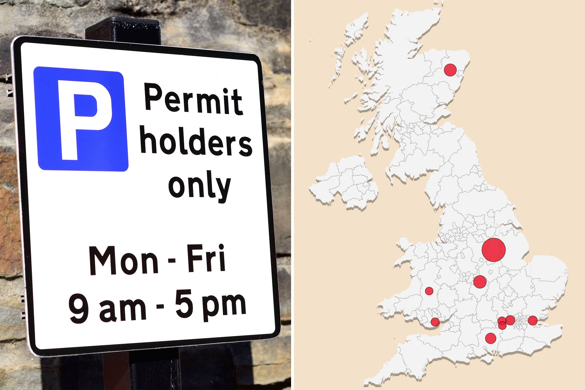 Nine out of the ten councils which raised the most revenue from residential parking permits were London boroughs