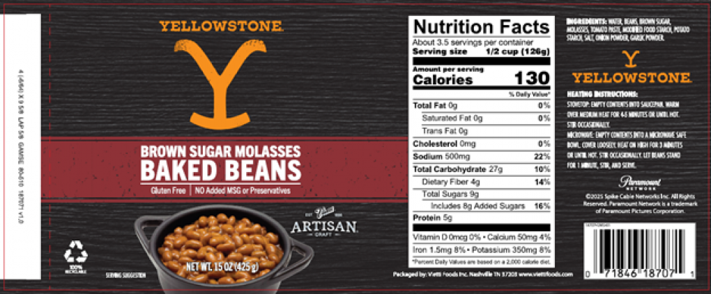 The baked beans may contain soy, which is not listed on the label