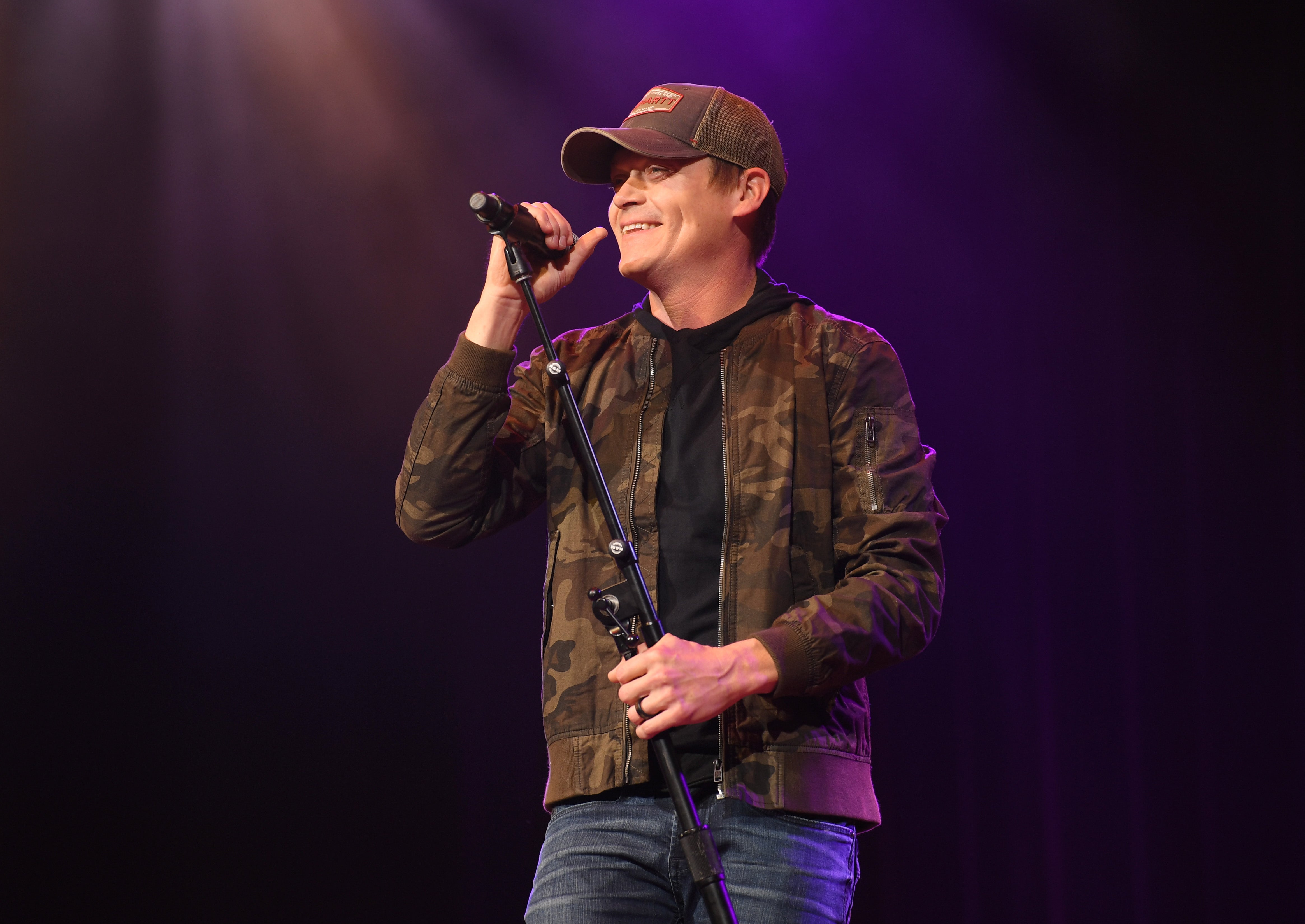 Brad Arnold onstage in Nashville, Tennessee in 2019