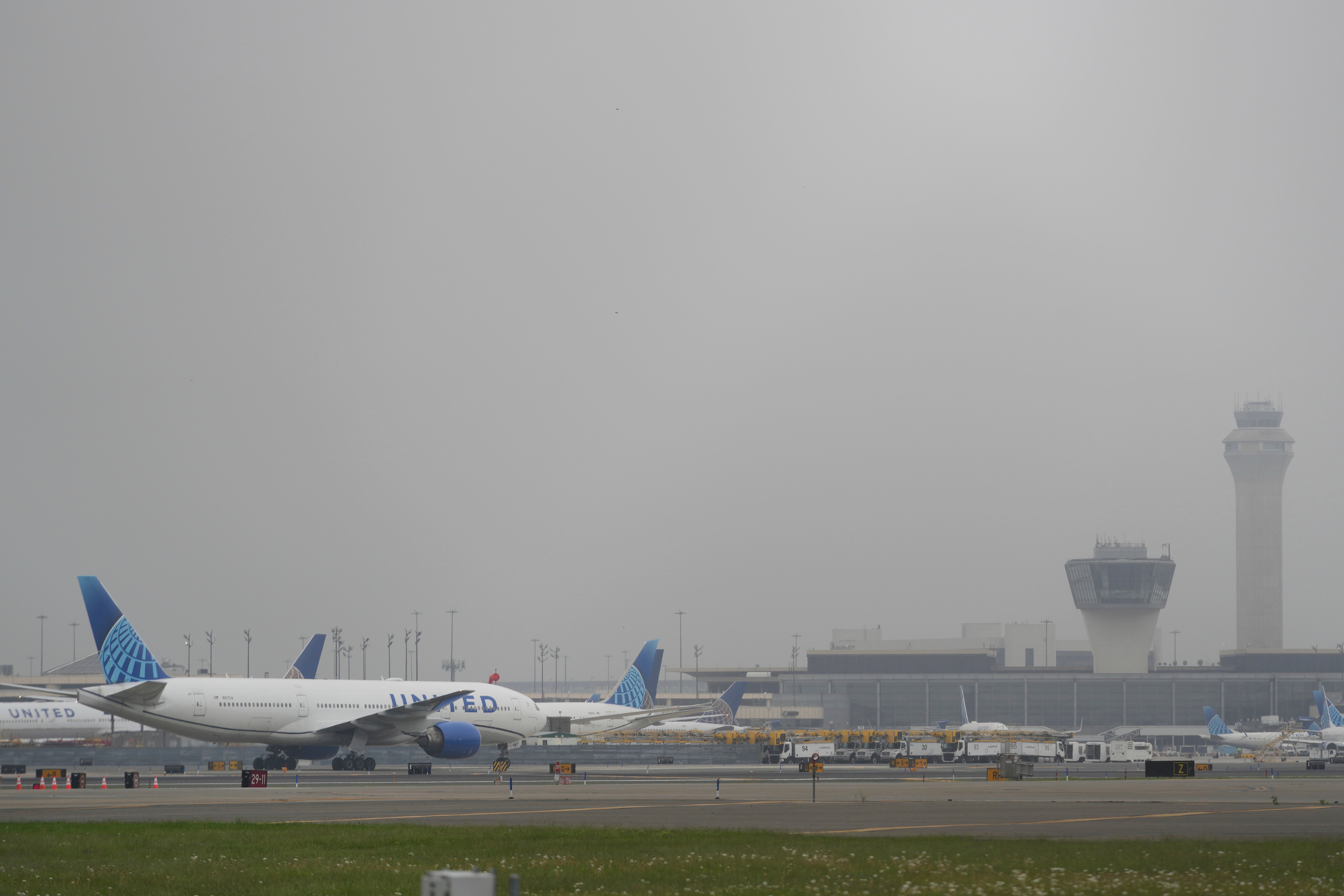 It is unclear how the child managed to escape from under their parents nose at Newark Airport last week
