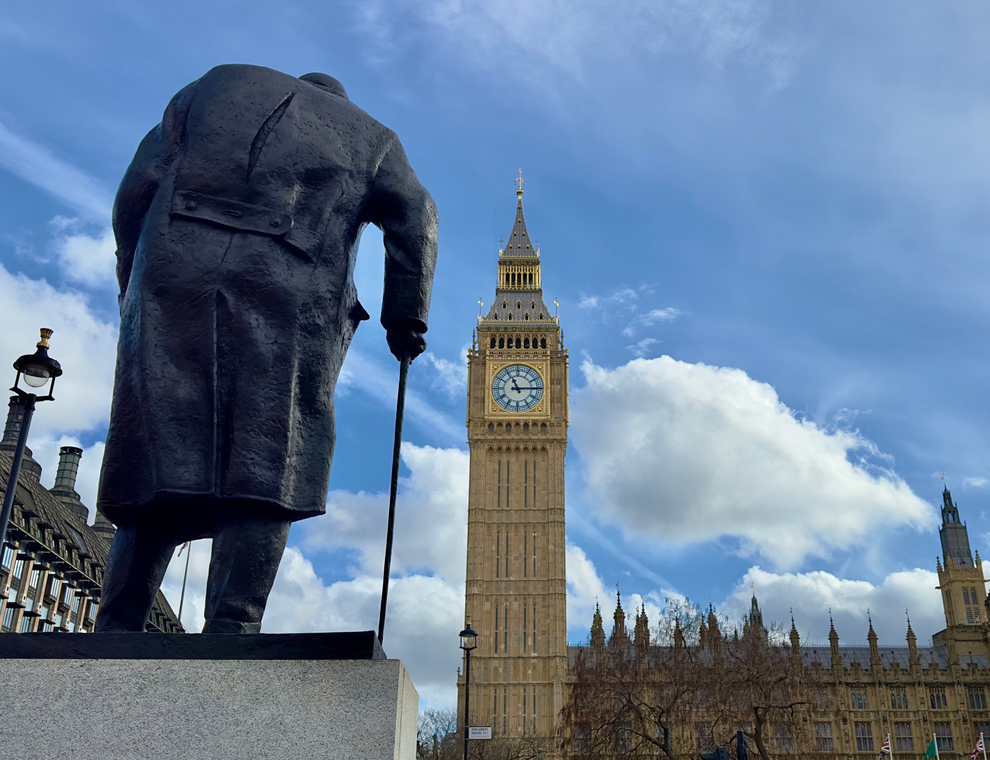 Winston Churchill’s statue was unveiled in 1973