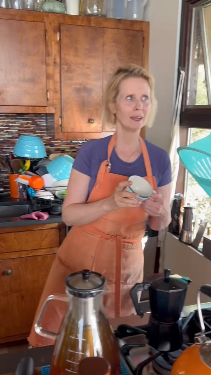 Cynthia Nixon in her Montauk home
