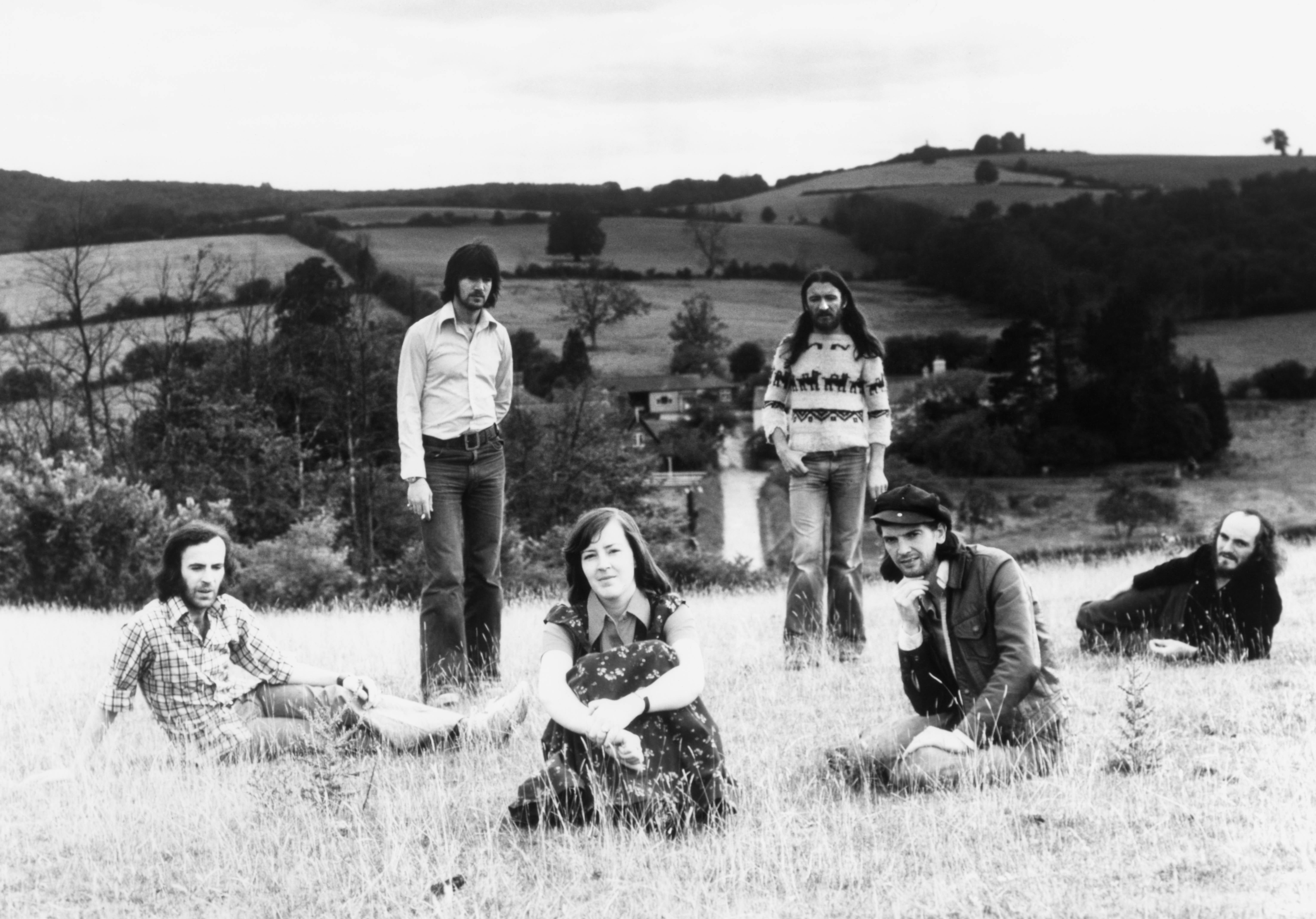 The Bothy Band in 1970, with Tríona Ní Dhomhnaill third from left