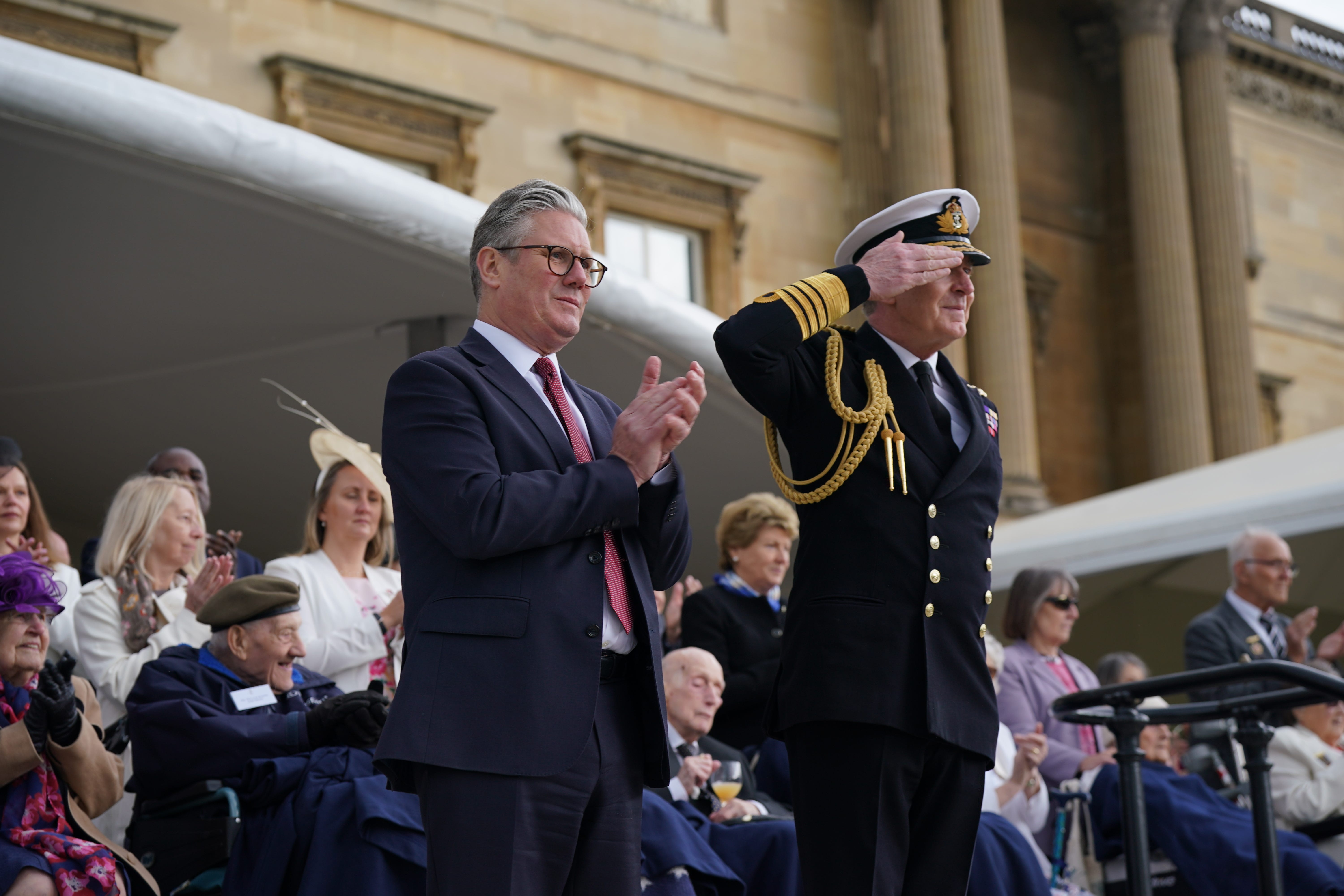 Sir Keir Starmer said the ongoing conflict in Ukraine showed the lessons of the Second World War were not ‘just history’. (Yui Mok/PA)