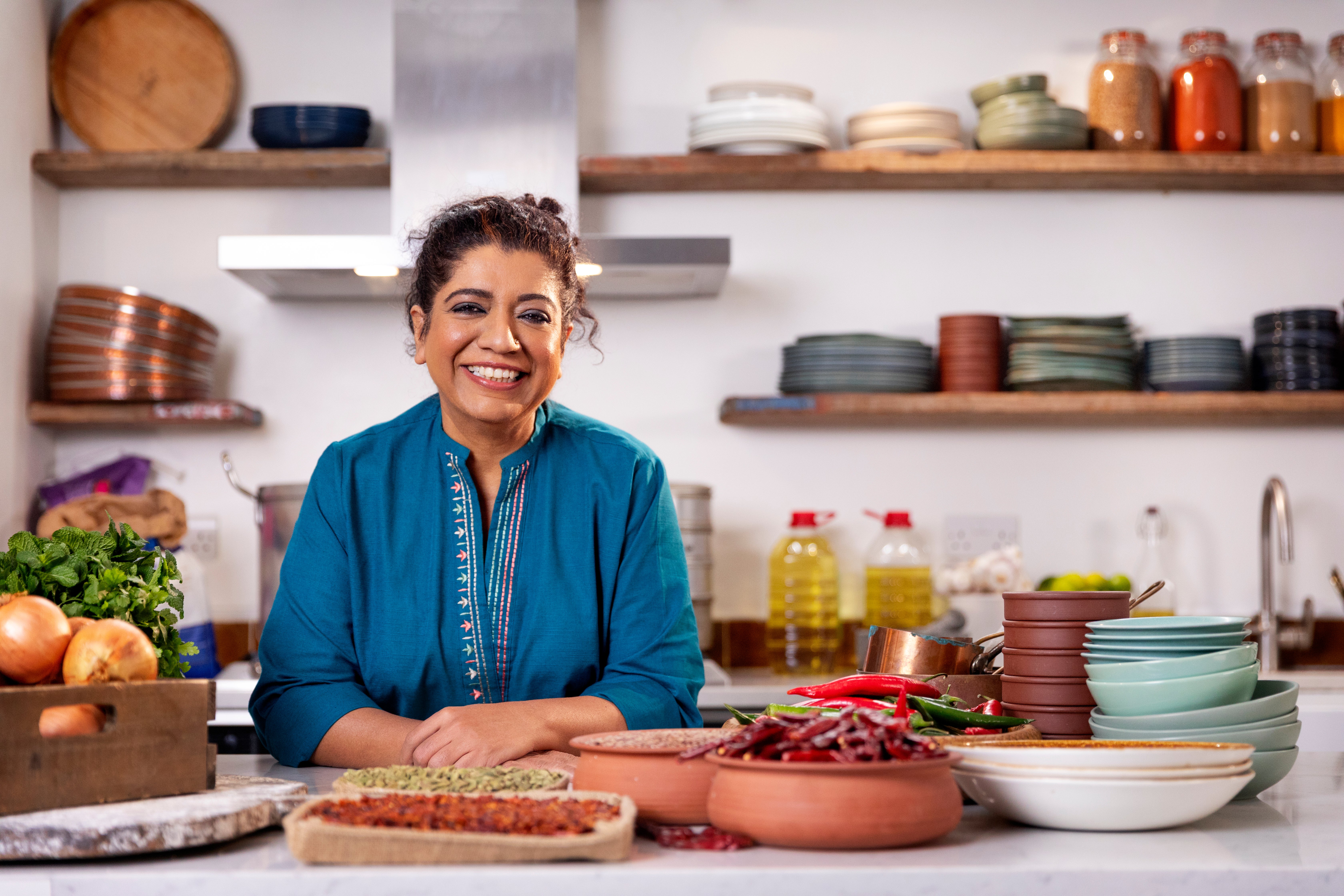 In ‘Secrets of the Curry Kitchen’, Khan brings the spice rack to the small screen – demystifying complex flavours one layer at a time