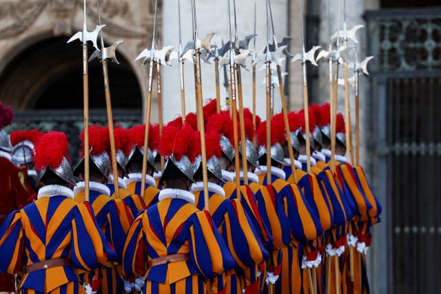 <p>Founded in 1506, the Pontifical Swiss Guard is the world’s oldest standing military corps and is charged with protecting the Pope</p>