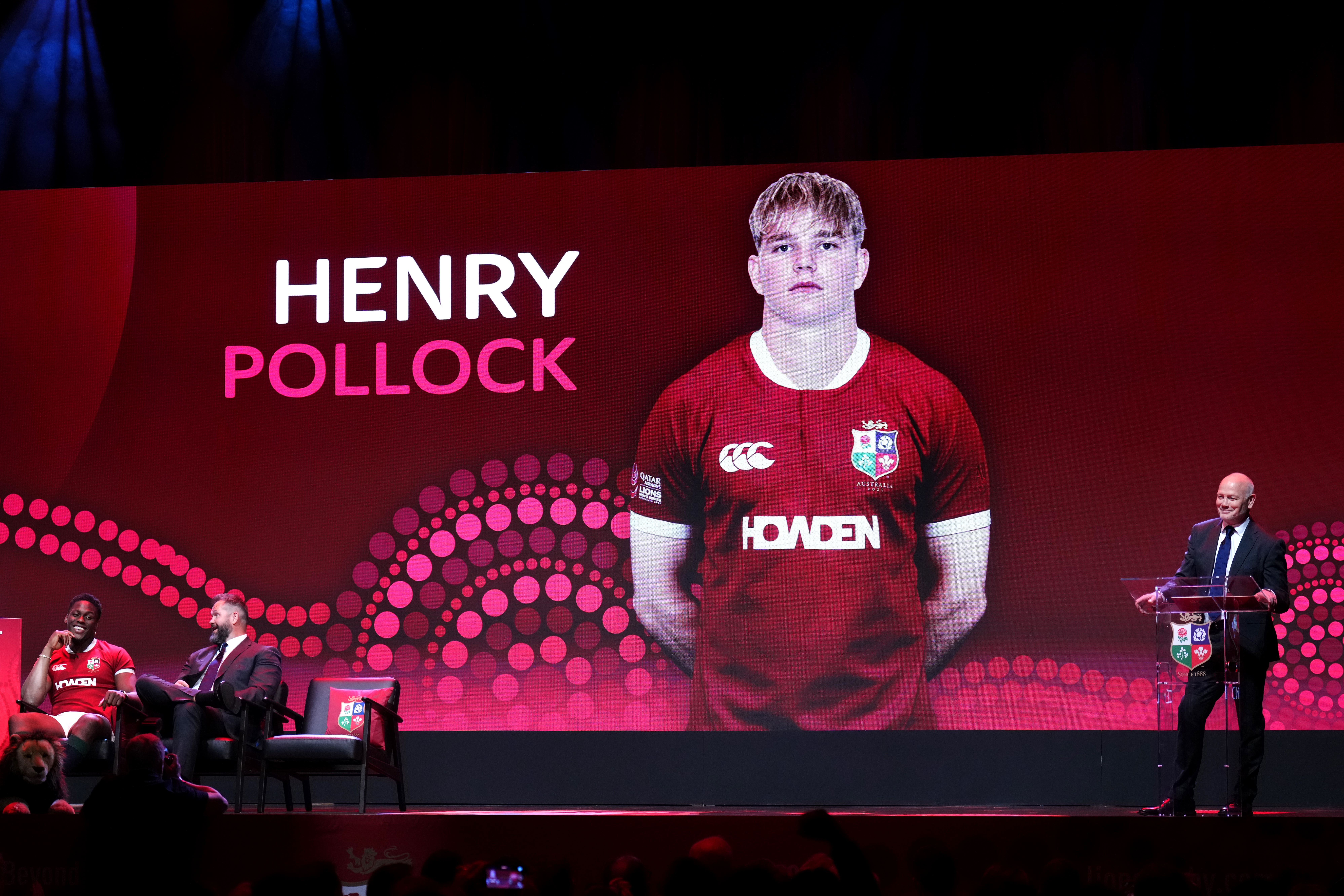 Flanker Henry Pollock, 20, was included in Andy Farrell’s 38-man squad