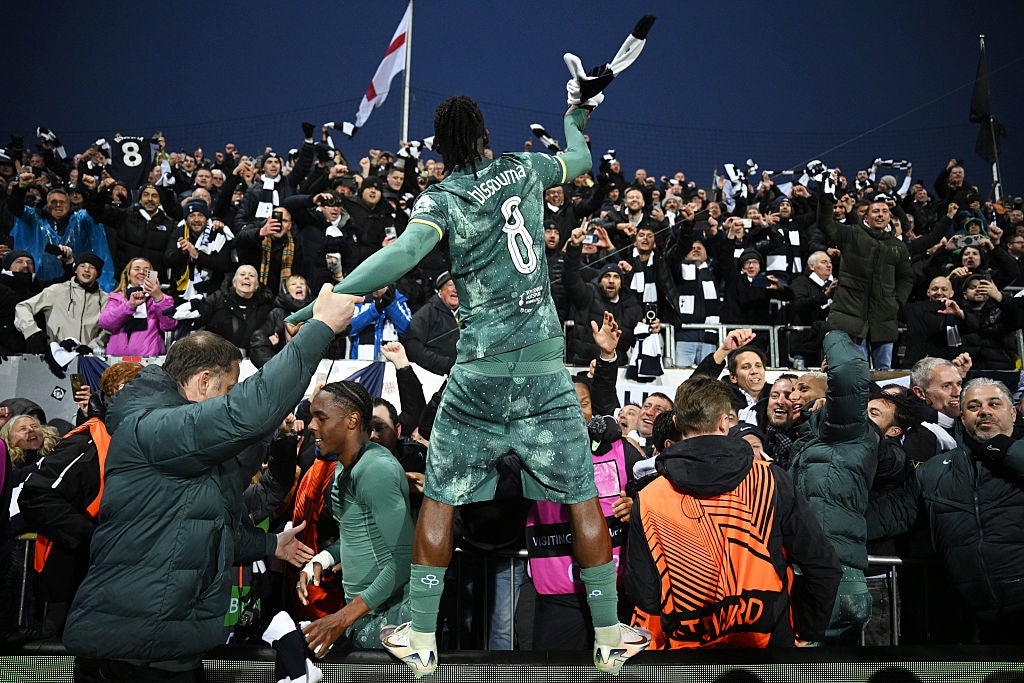 Tottenham had 400 fans in the Bodo/Glimt away end