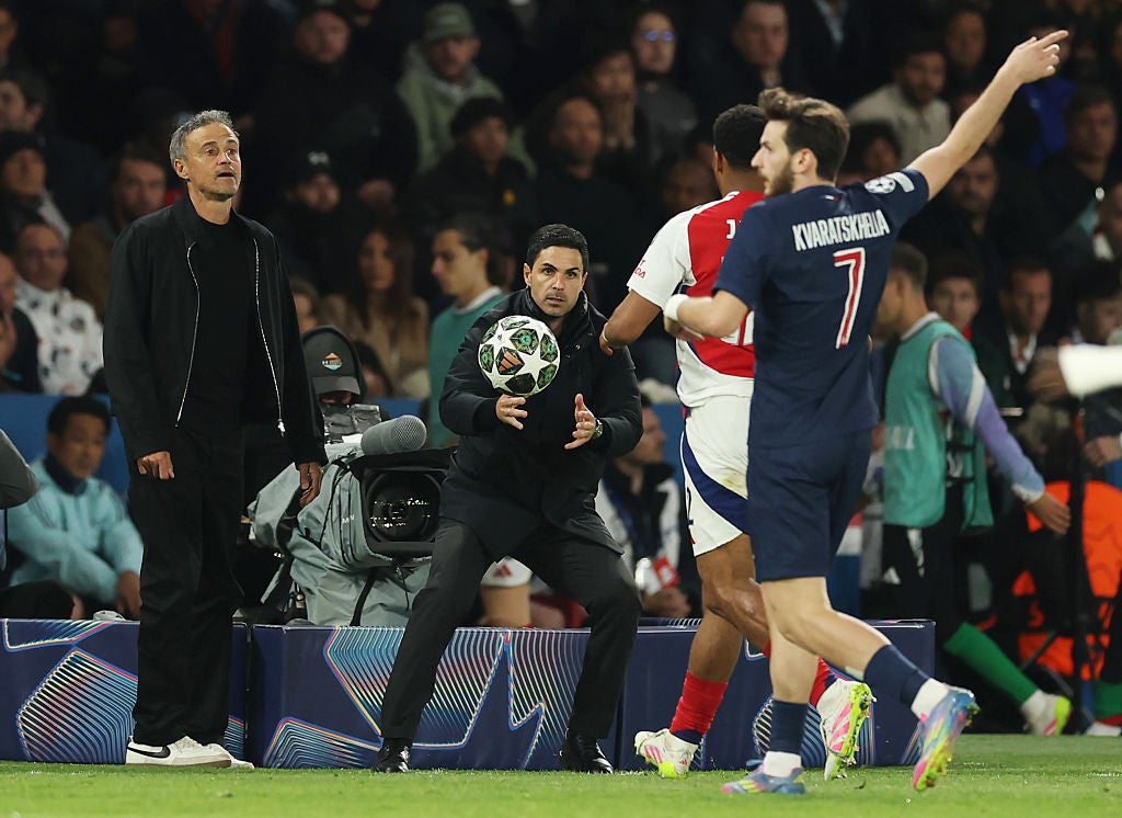 Enrique praised Arsenal’s performance in the semi-final tie